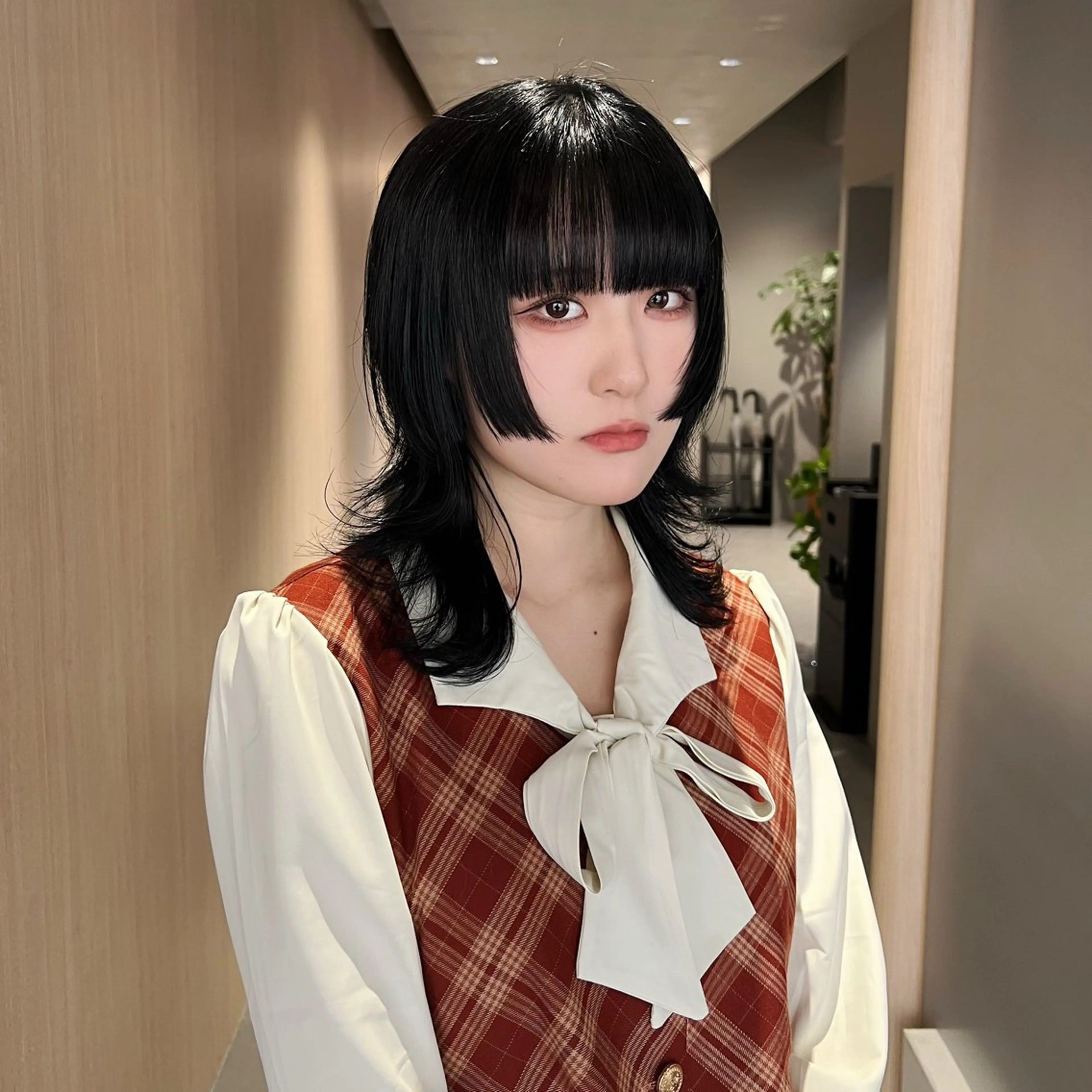 セミロング 🐺立川のウルフ屋 さん🐺おかみ🐺のヘアスタイル