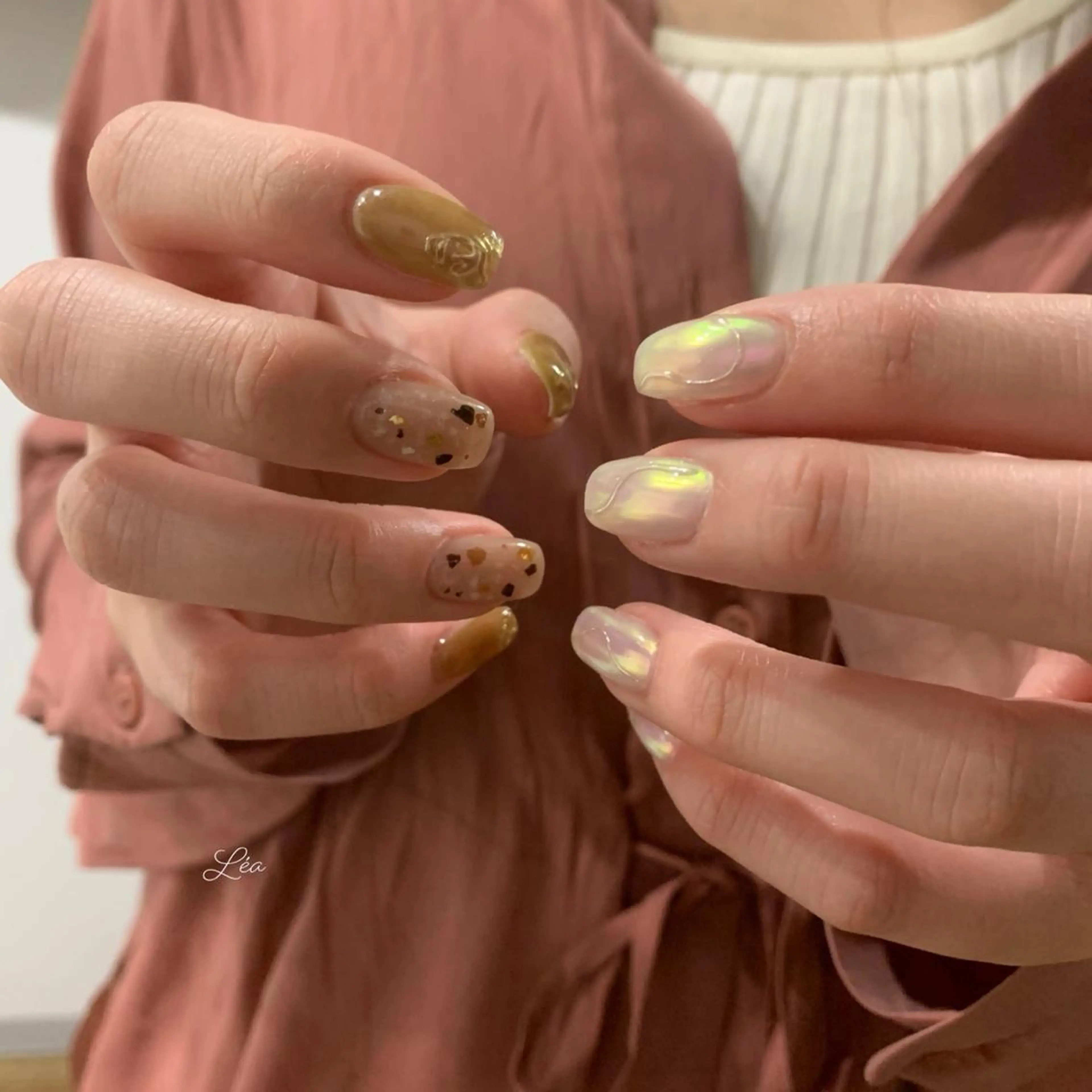 ネイル ジェルネイル 持ち込み パラジェル ソフトジェル Léa nailのネイルデザイン