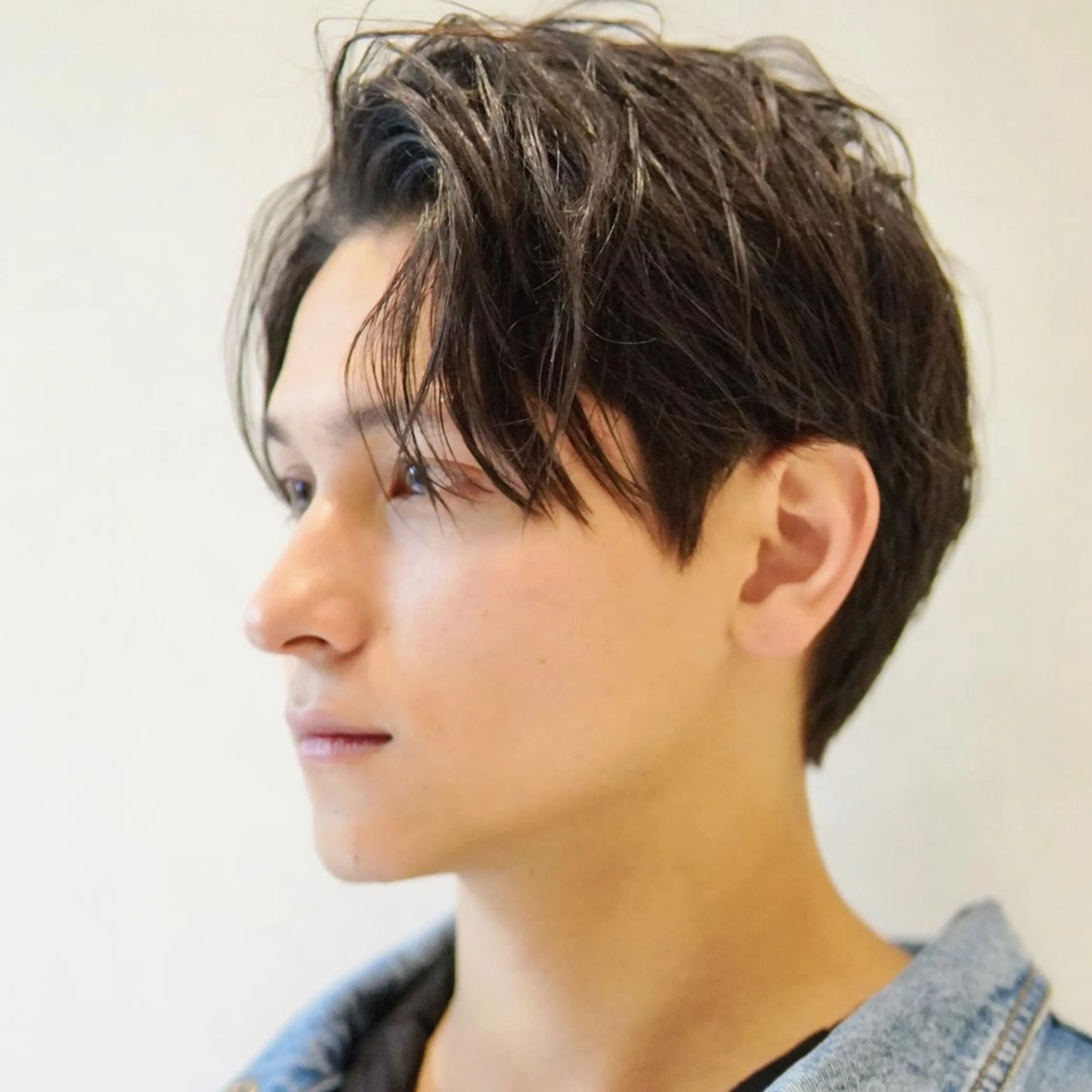 メンズ センターパート マッシュ メンズパーマ メンズカット/ センターパートkiiのヘアスタイル