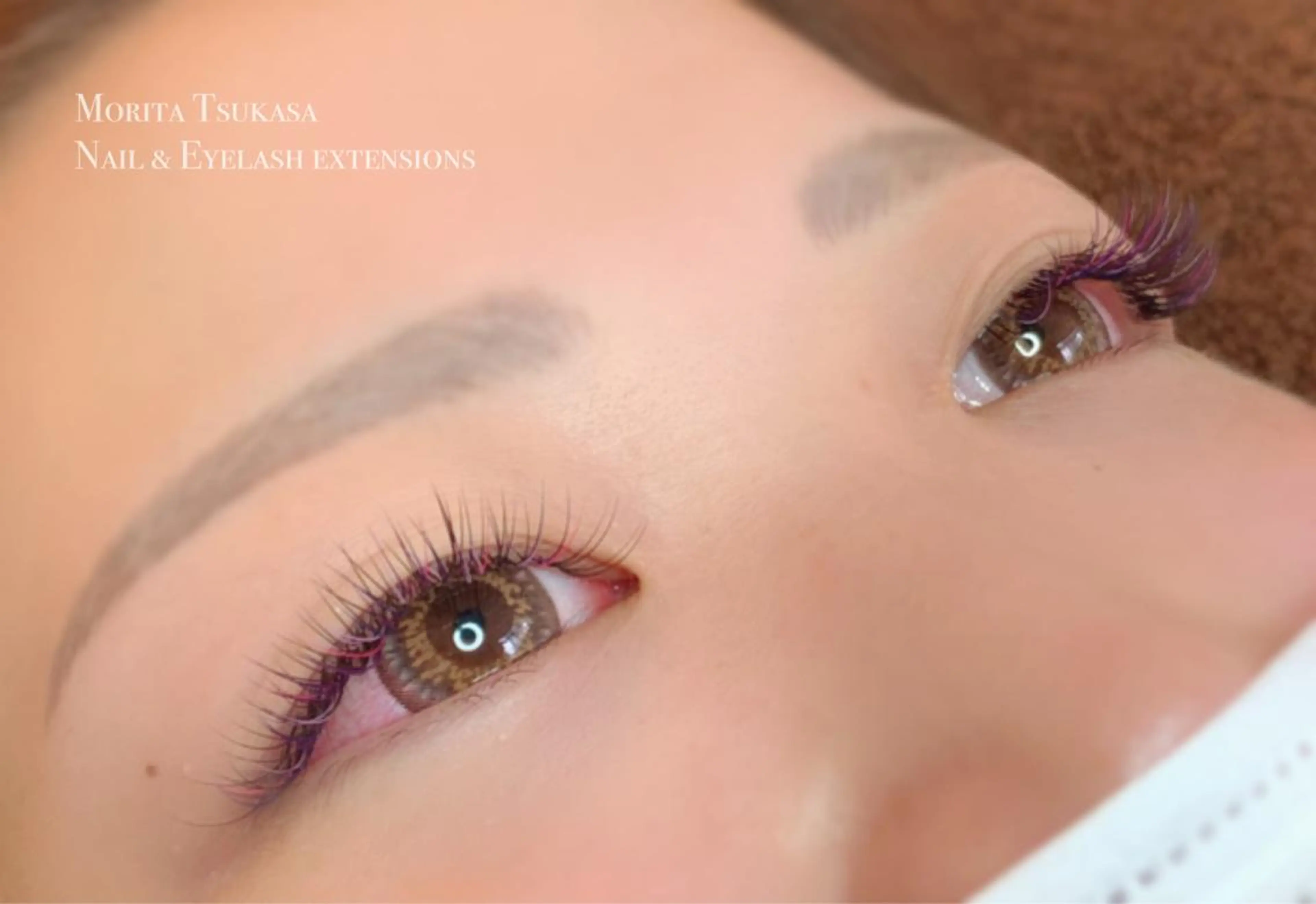 カラー マツエク・マツパ ピンクカラー カラーマツエク atore つかさのマツエク・マツパデザイン