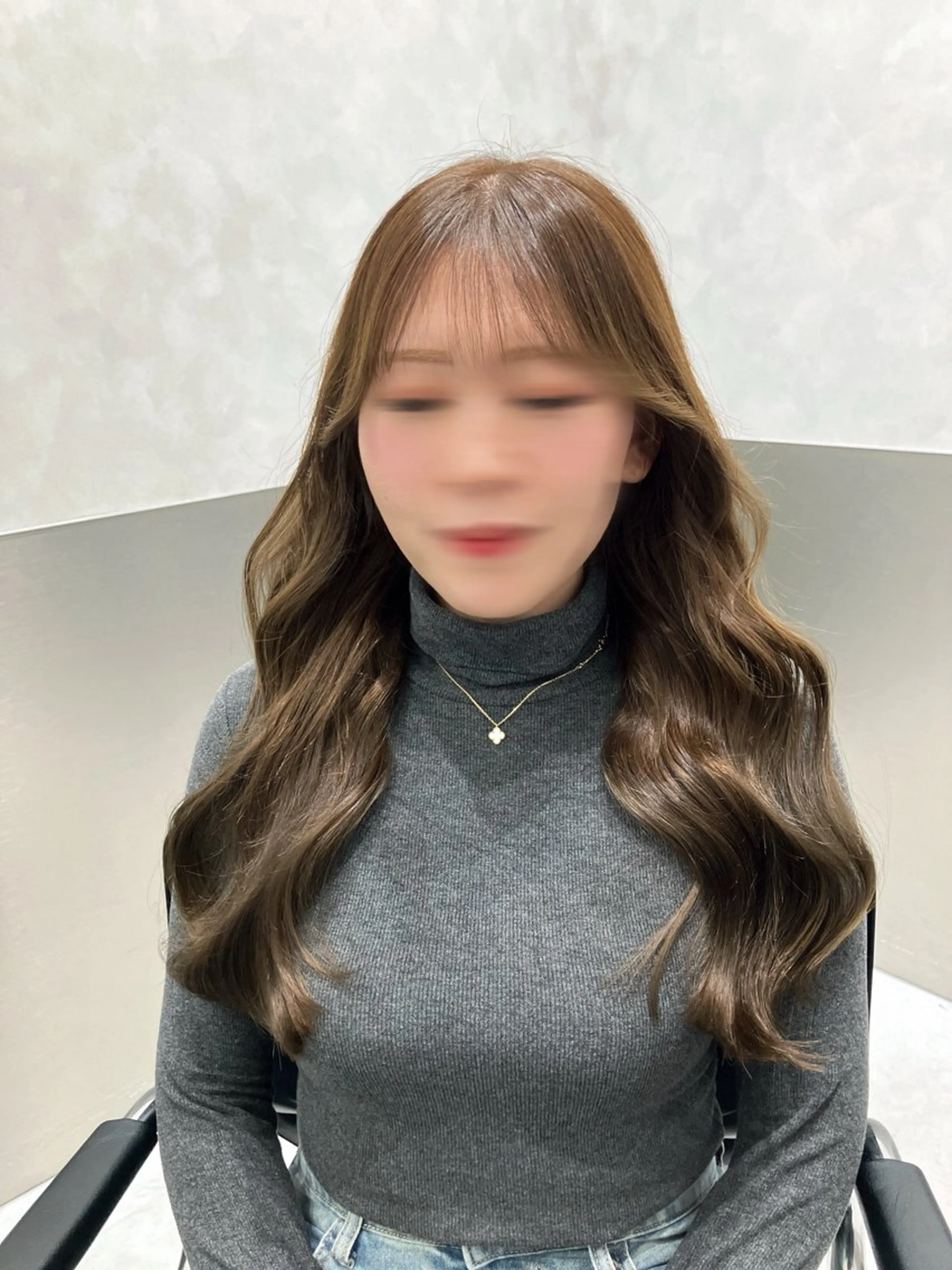 ロング カラー カット ヘアカラー トリートメント GO TODAY SHAIRE SALON原宿vita店舗所属・💖ブリーチなし透明 感💖ASAHIのヘアスタイル