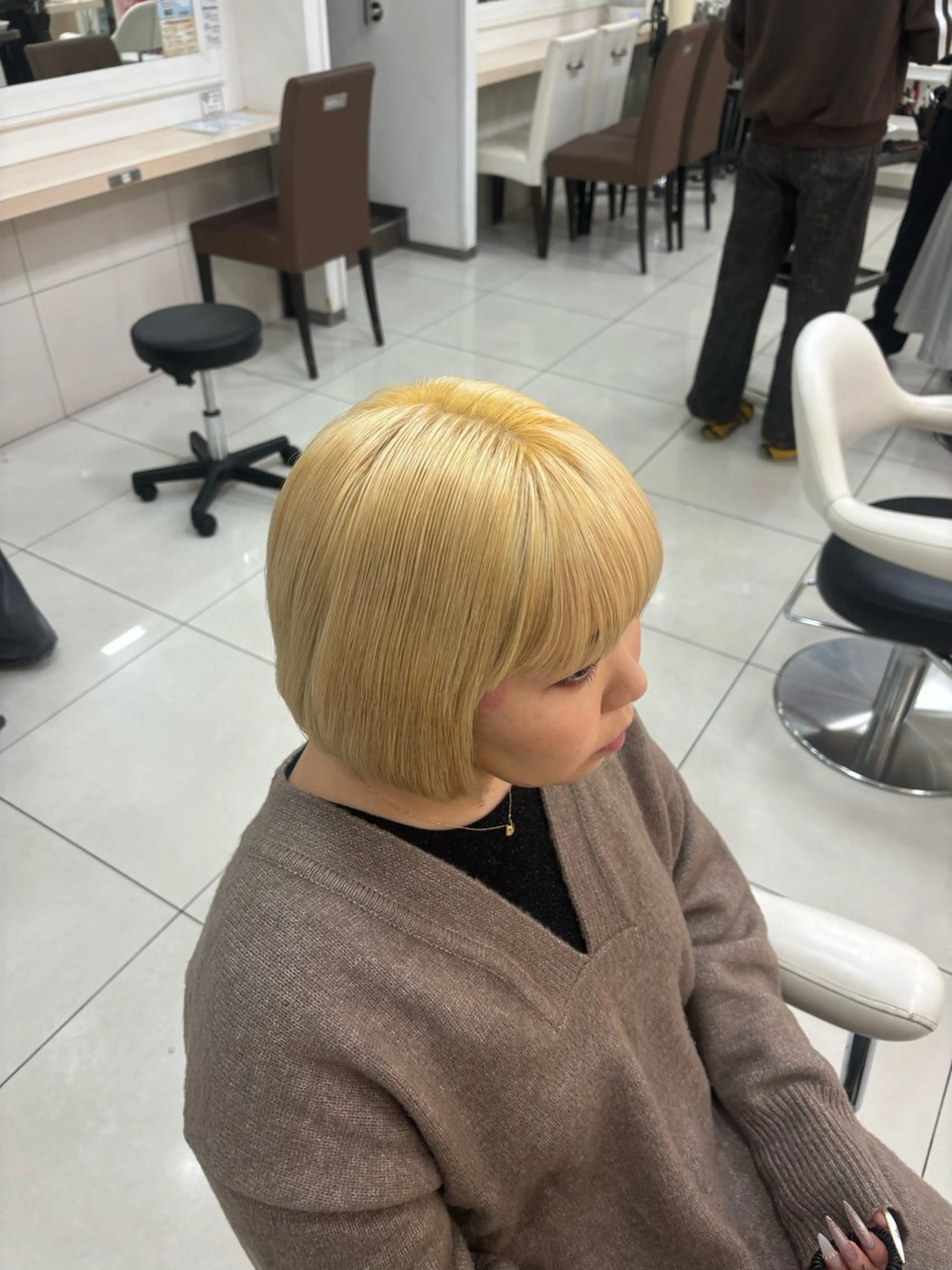 ショート カラー ヘアカラー Ash 小岩店 ハセベのヘアスタイル