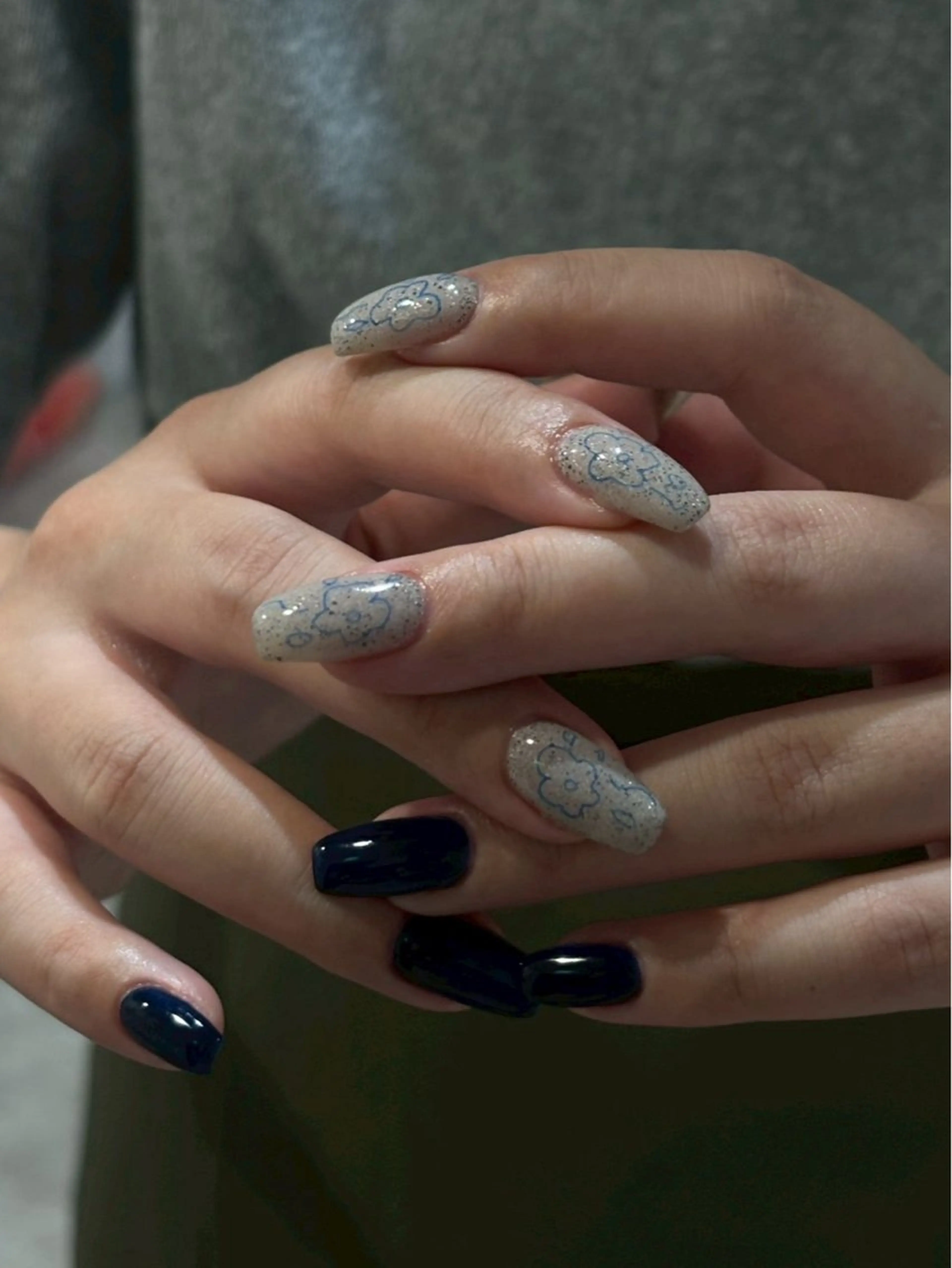 ネイル ハンドネイル 💙0203 munimusanのネイルデザイン