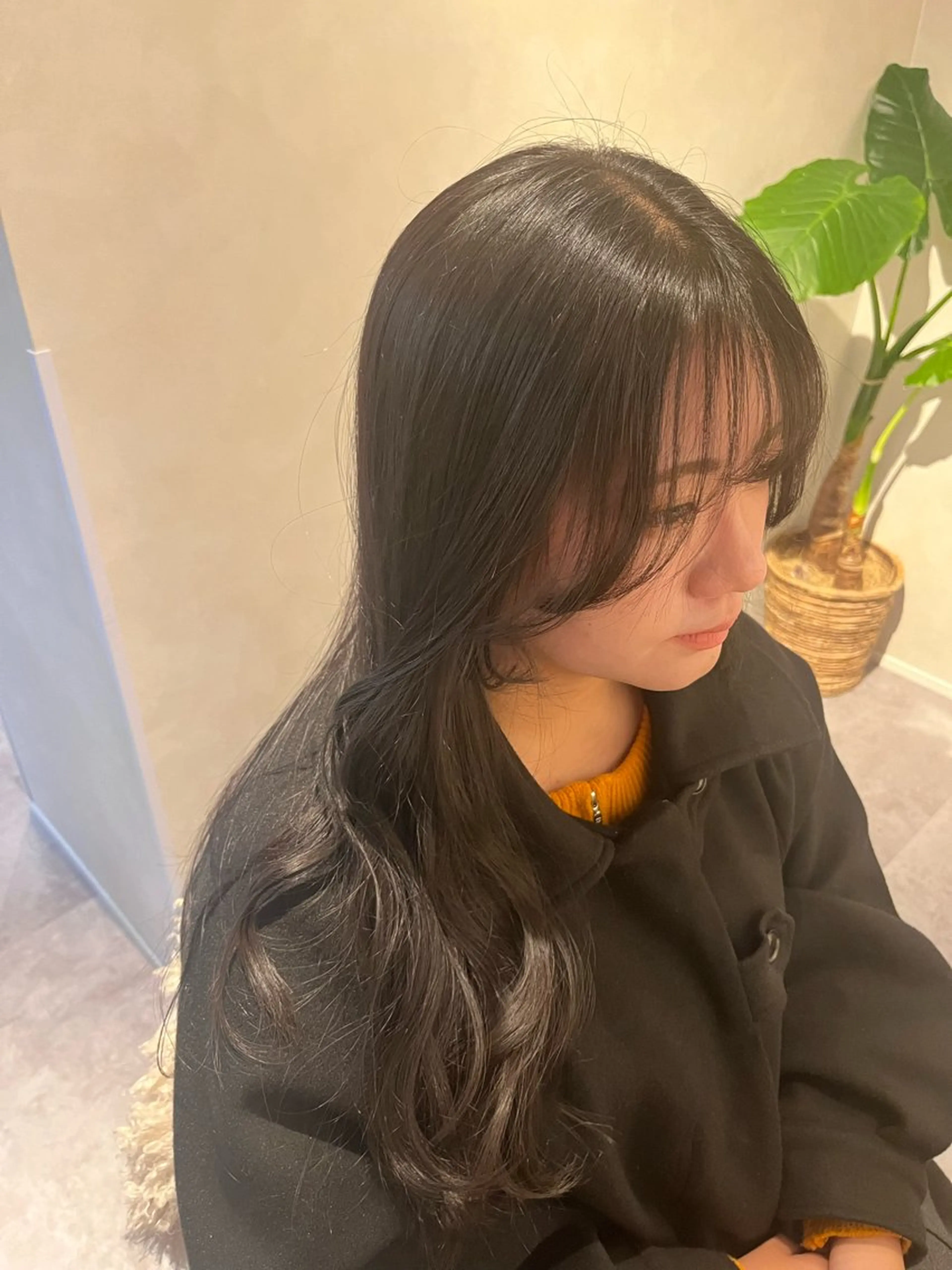 ロング カット 縮毛矯正 AVANCE.西宮北口所属・AVANCE. 古川楓のヘアスタイル