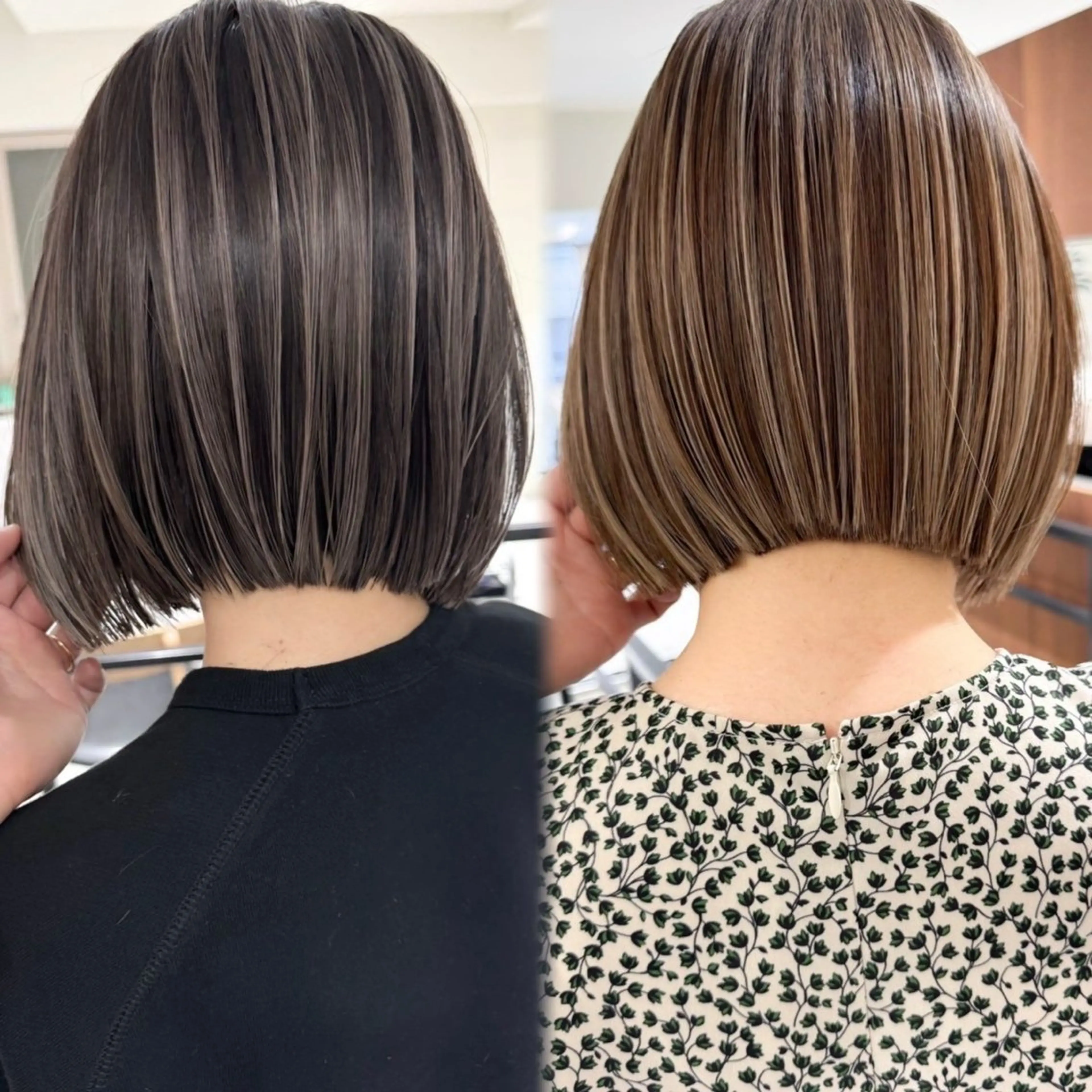 ☘️カット＋ハイライト透明感カラー☘️白髪ぼかしはお任せください！の写真