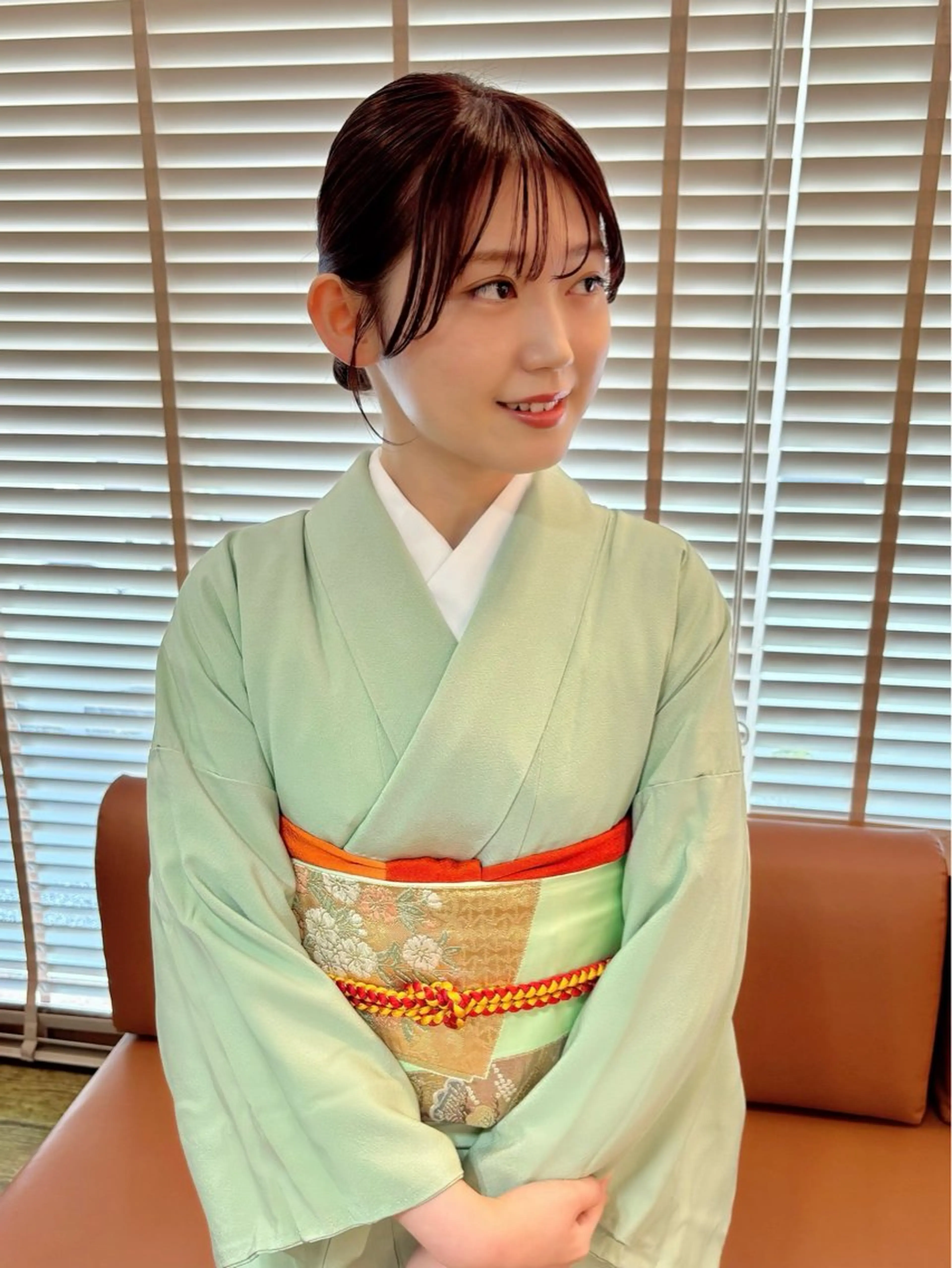 セミロング ヘアアレンジ 着付け bright所属・miku ヘアセット/着付けのヘアスタイル