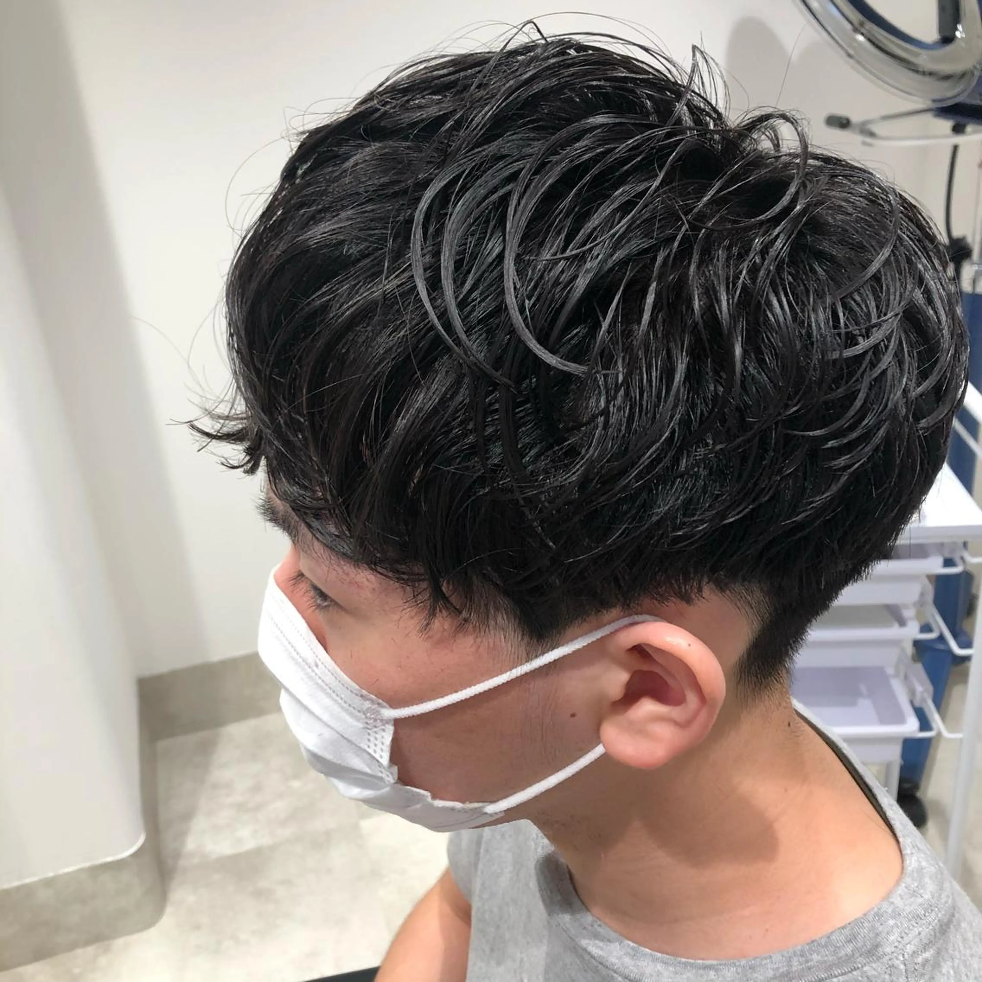 ショート カラー パーマ ヘアアレンジ メンズ パーソナルカラー合わ せたカラー🤍なつみのヘアスタイル