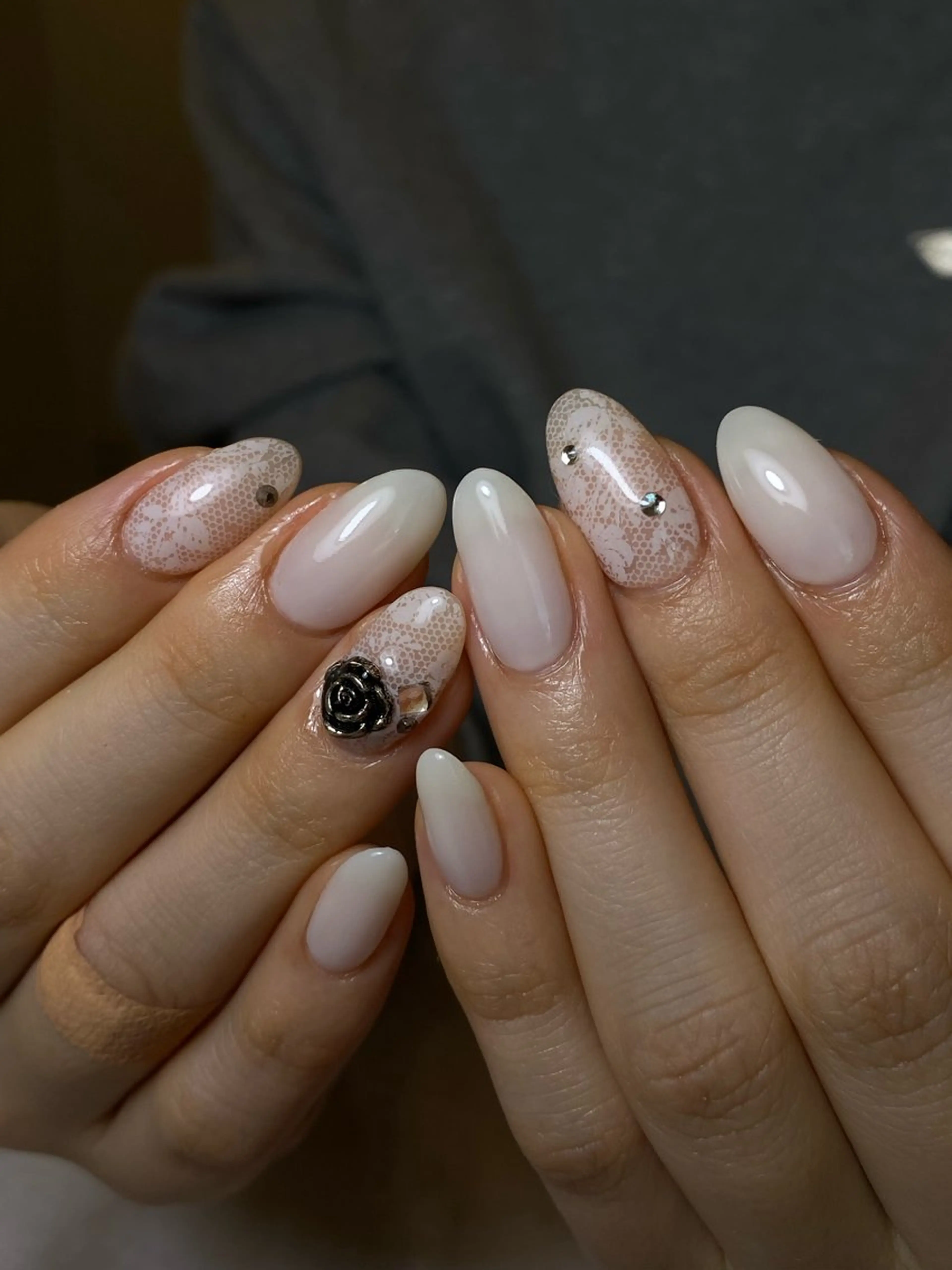 ネイル レース ハンドネイル nail salon suiのネイルデザイン