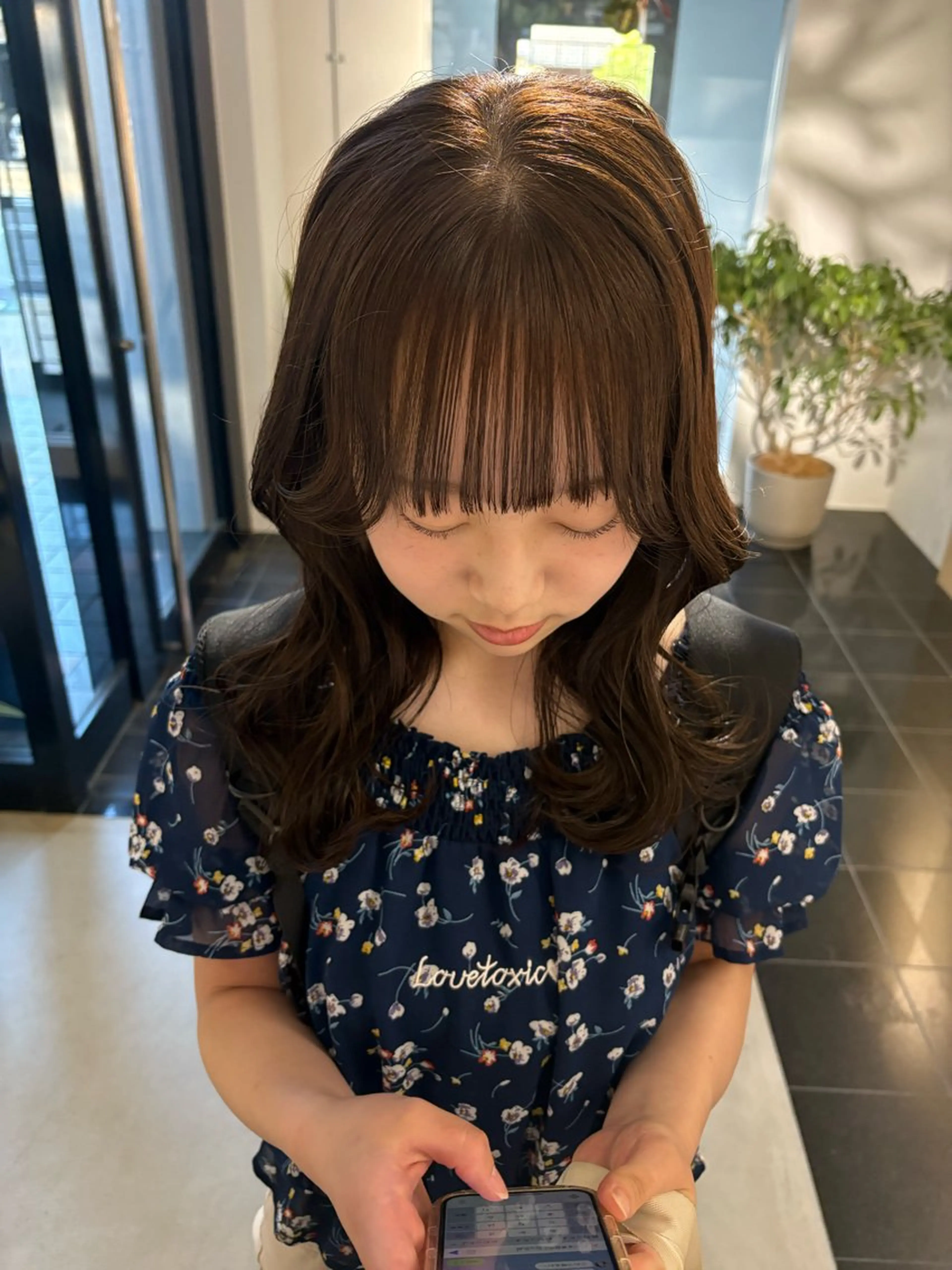 ロング カット ヘアカラー トリートメント Yui⭐️ 初カラー指名No1のヘアスタイル