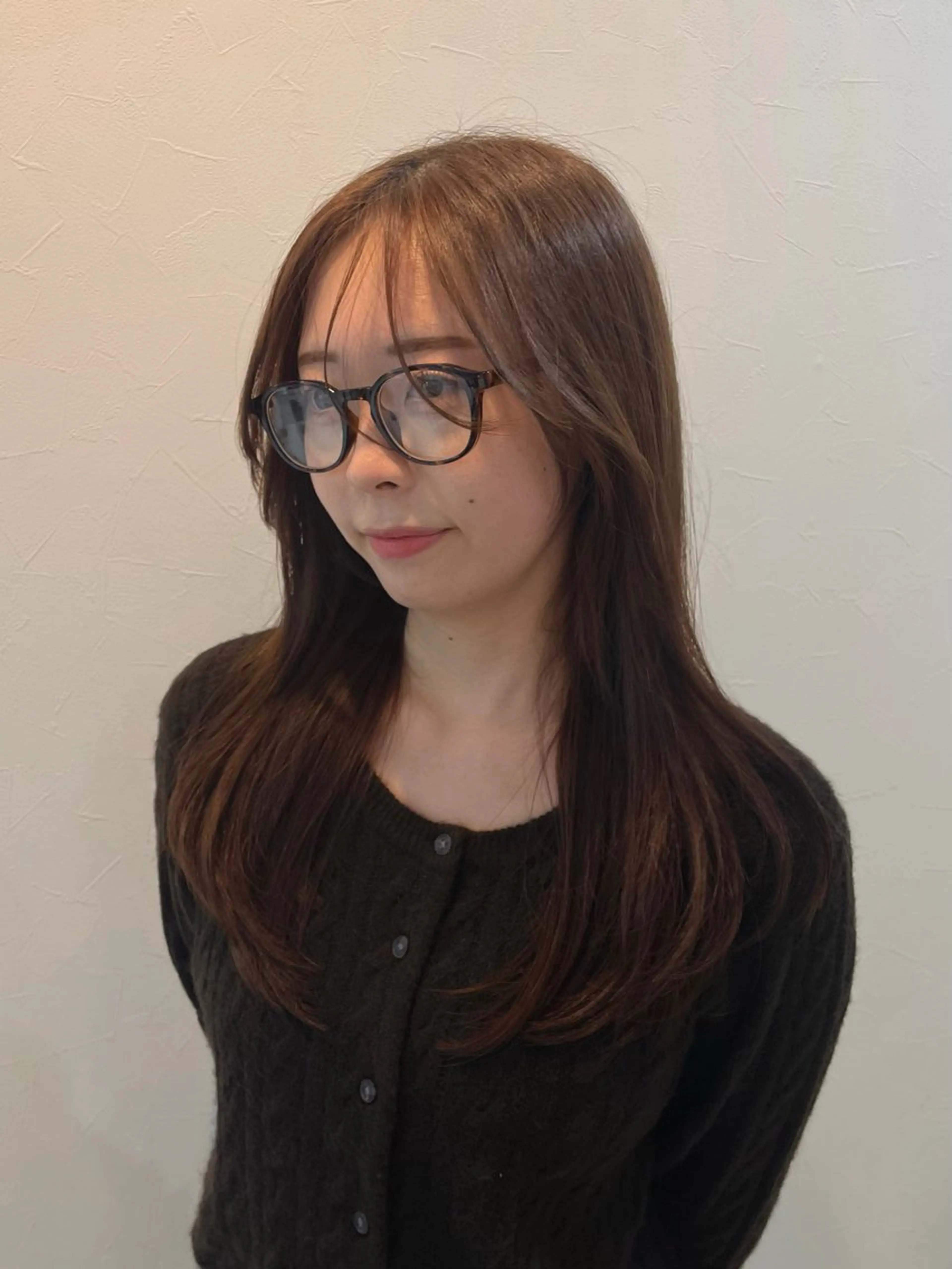 ロング レイヤーカット カット ヘアカラー トリートメント 前川 瑞希のヘアスタイル