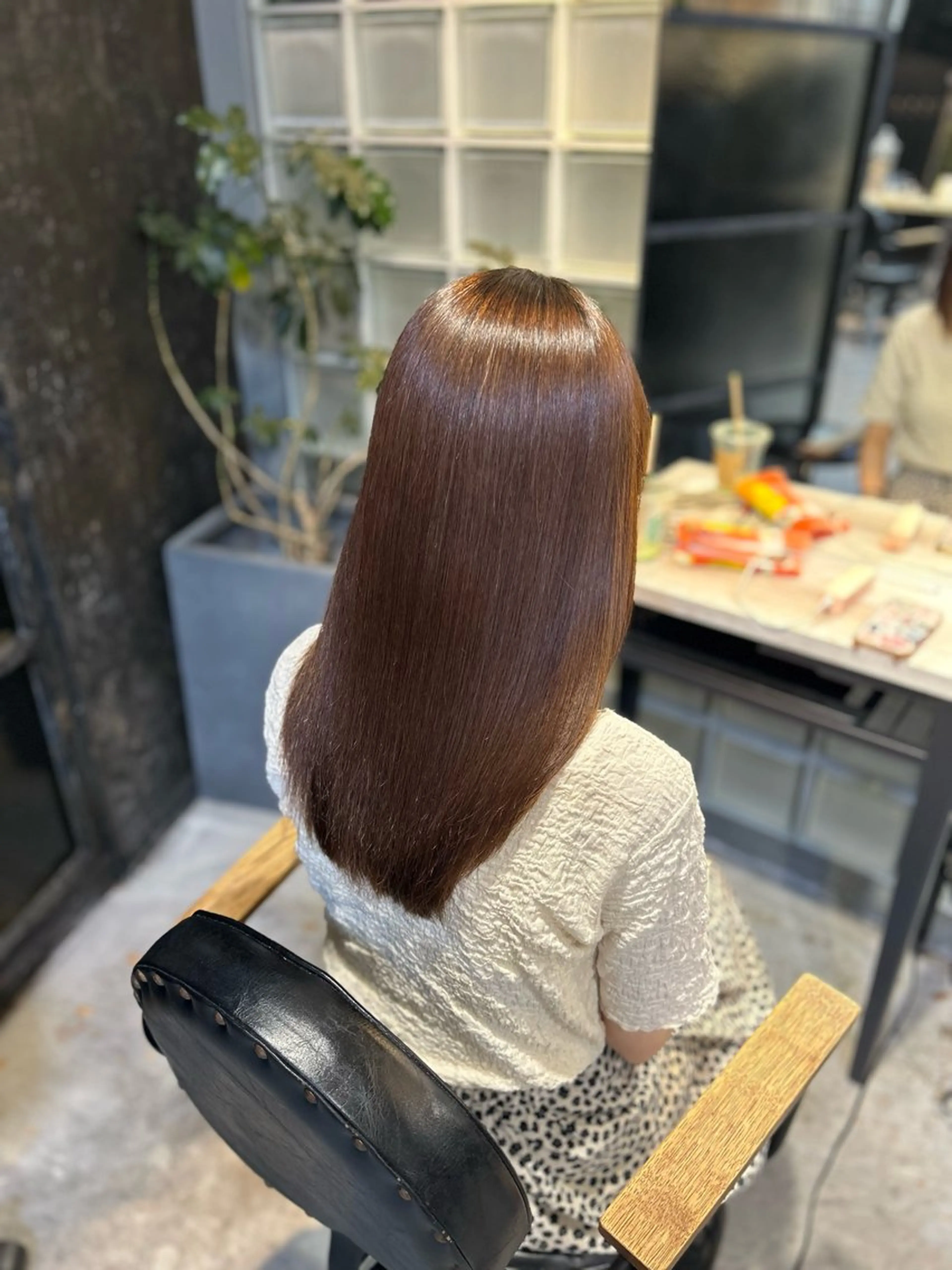 ミディアム 🌷ブリーチ縮毛矯正 /mina🌷のヘアスタイル