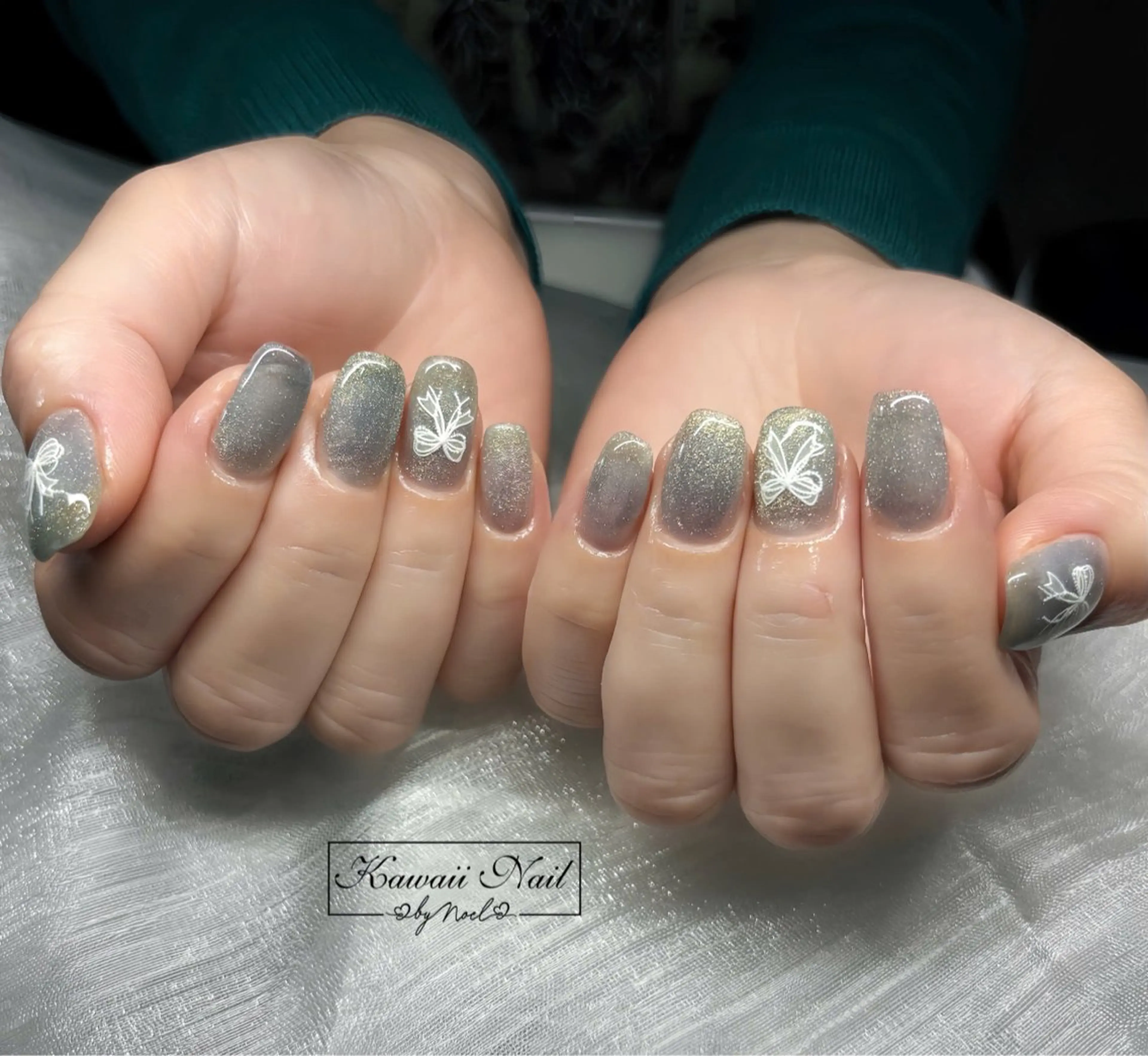 ネイル チークネイル フットネイル グラデーション 韓国ネイル ニュアンスネイル Kawaii Nail Salon所属・YURI NAIL NARITAのネイルデザイン