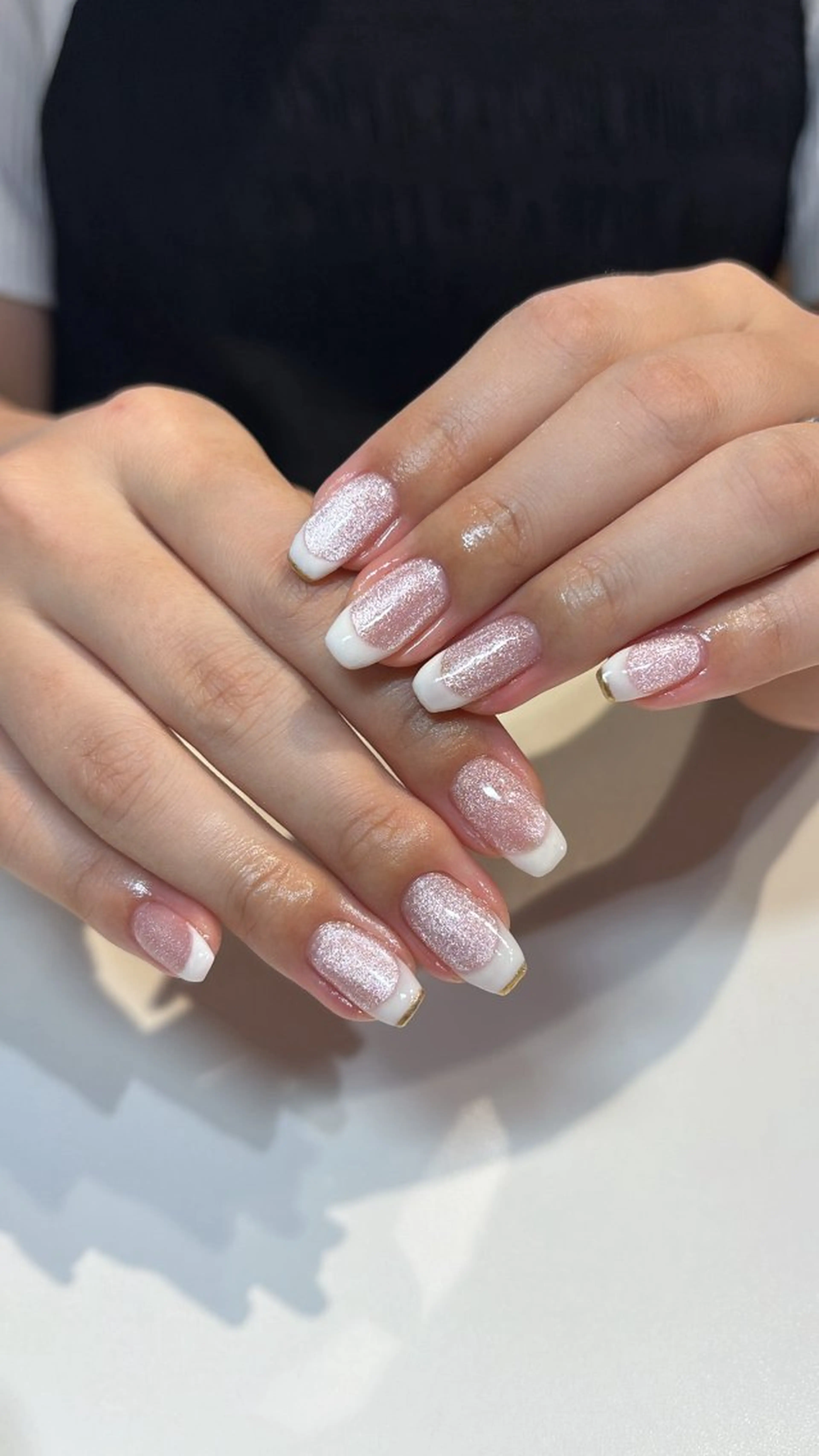 ネイル フットネイル フレンチネイル ジェルネイル グラデーション マグネットネイル ハンドネイル ヘアー.ネイル二刀流 misa🫧のヘアスタイル