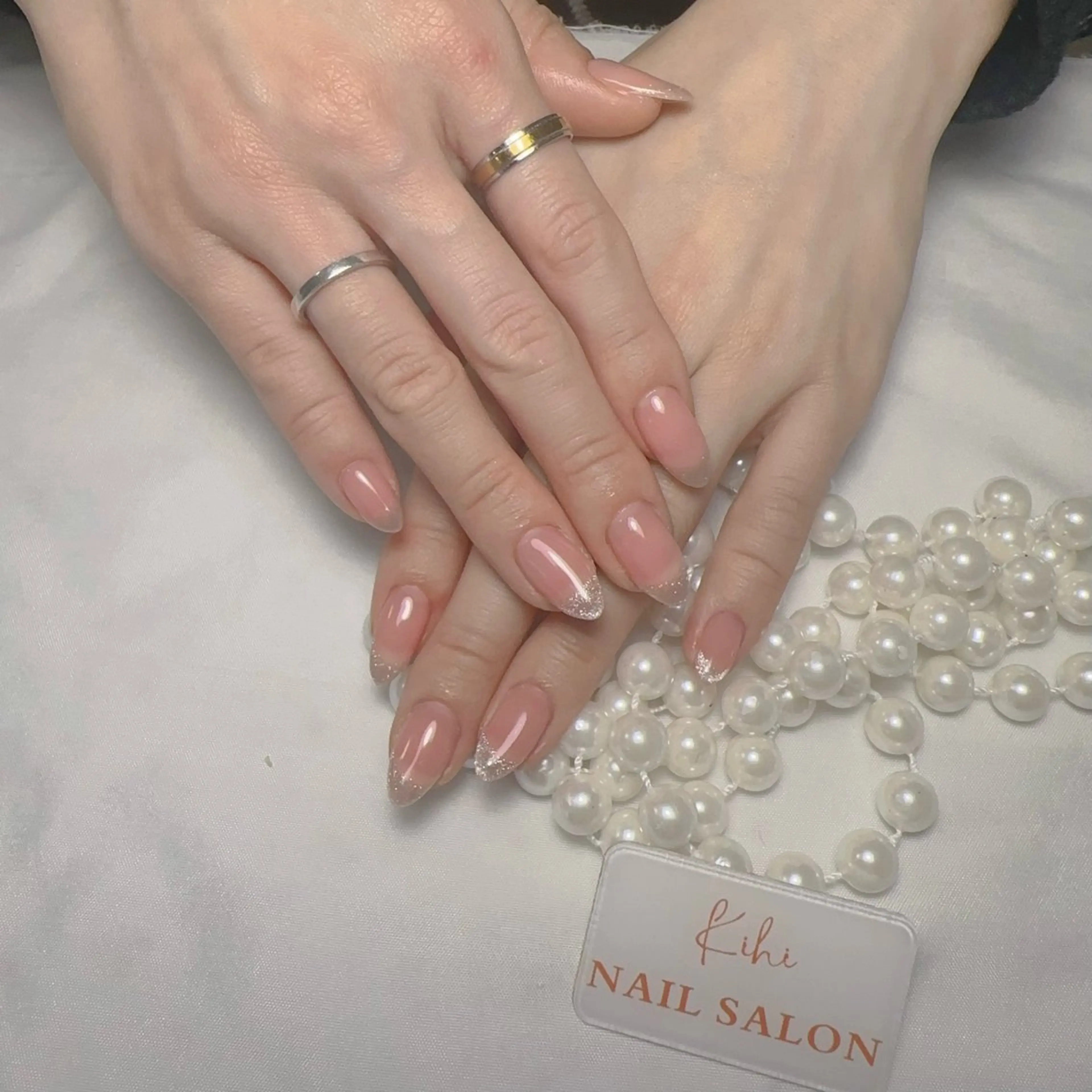 ネイル アートネイル フレンチネイル ジェルネイル グラデーション 韓国ネイル ハンドネイル ハンドケア さくら💮💮 【オフ無料】のネイルデザイン