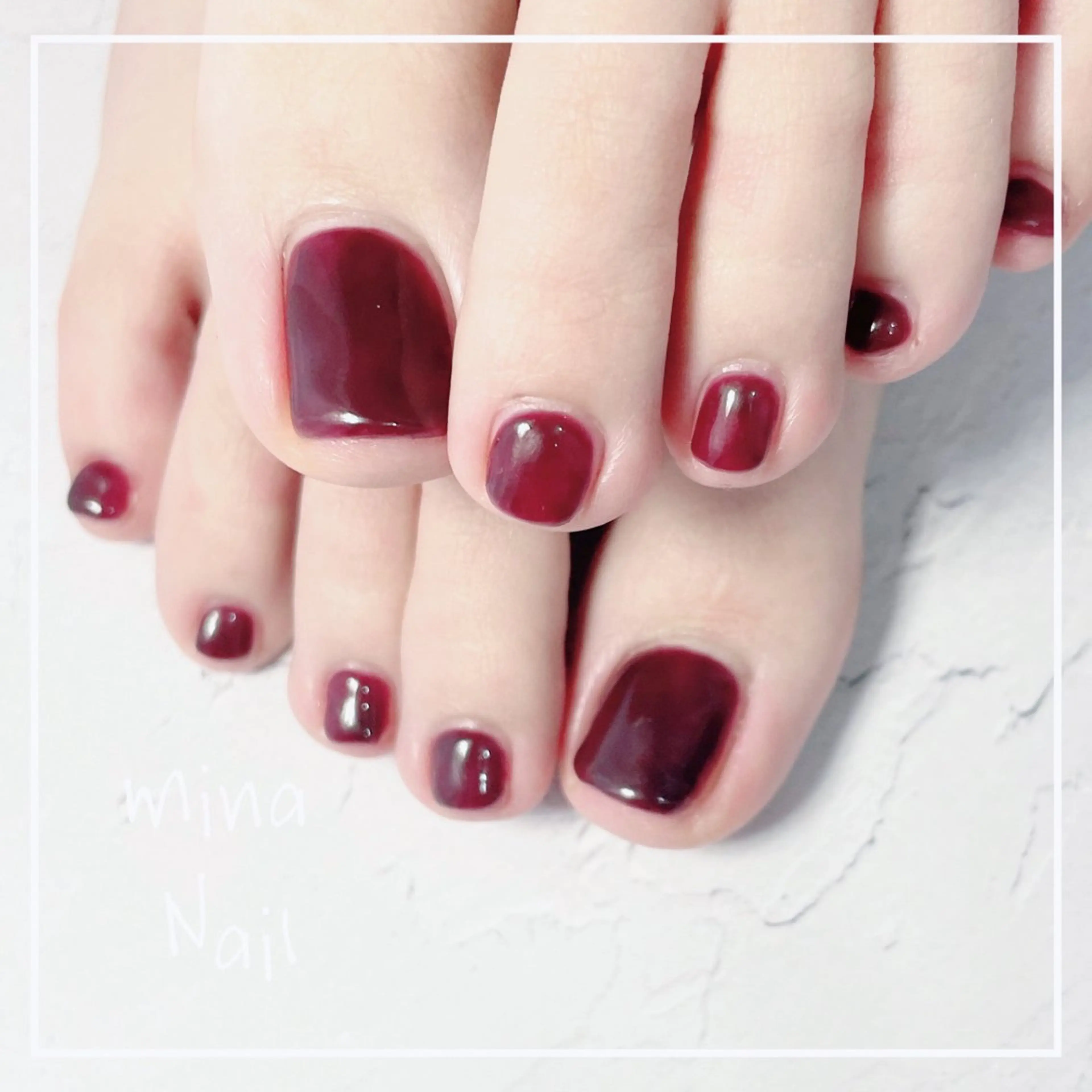ネイル ワンカラーネイル mina Nailのネイルデザイン