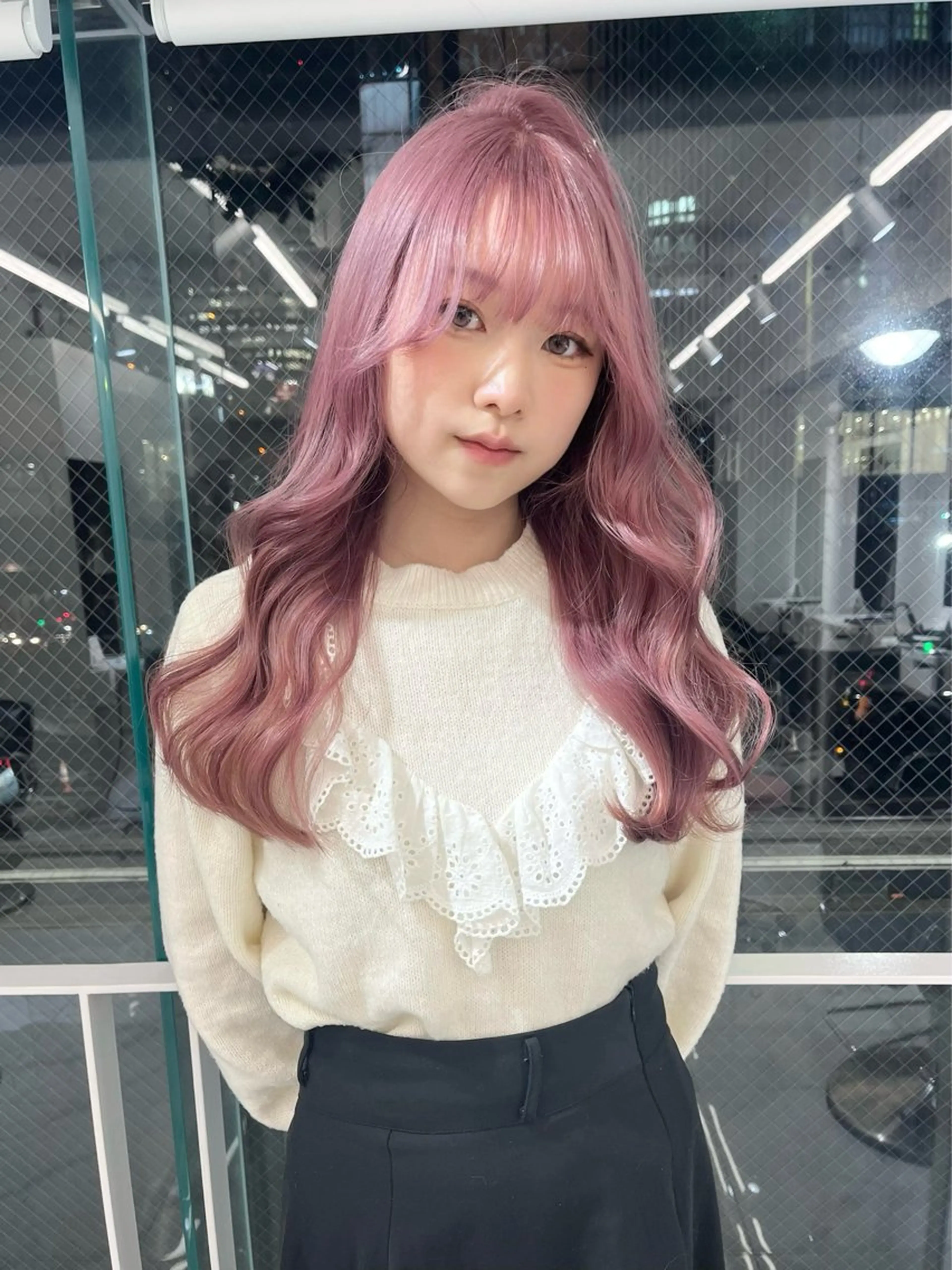 セミロング ヘアカラー 韓国ヘア🎀艶髪 /渋谷/Manaeのヘアスタイル