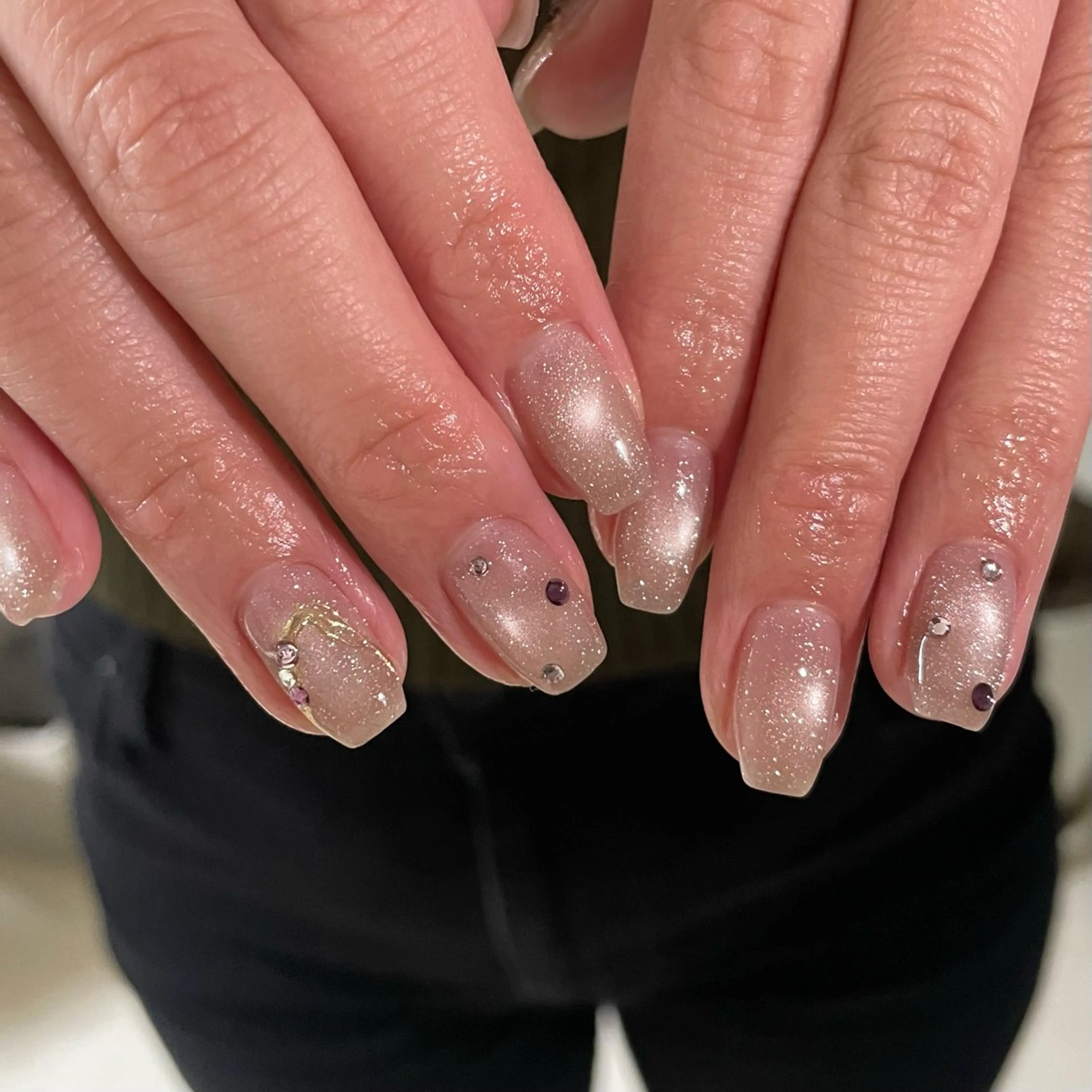 ネイル マグネットネイル ハンドネイル ハンドケア KEY〜 MANAのネイルデザイン