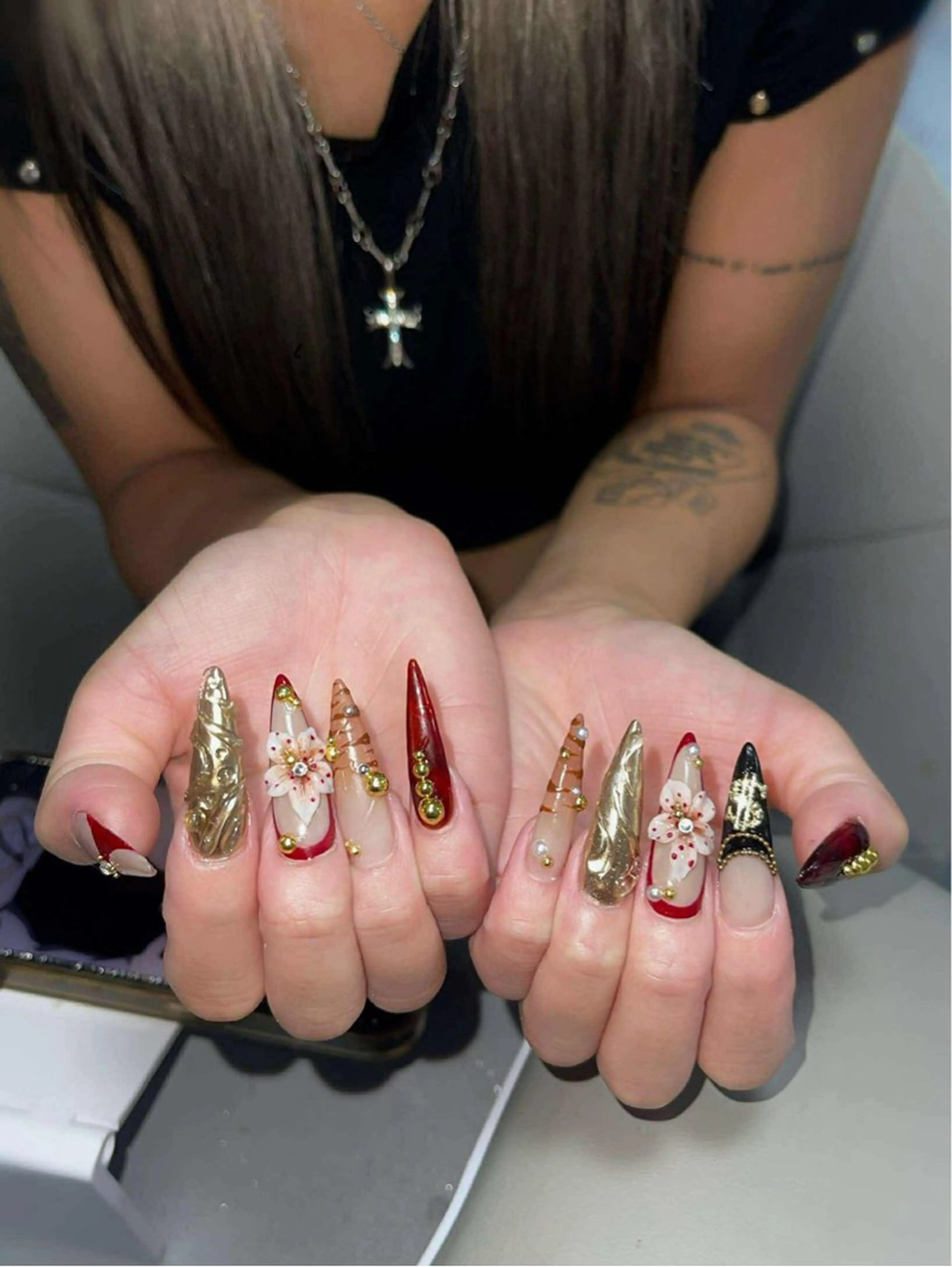 ネイル オーロラネイル クリアネイル フラッシュネイル ジェルネイル グラデーション ZUZU AMEE NAILのネイルデザイン