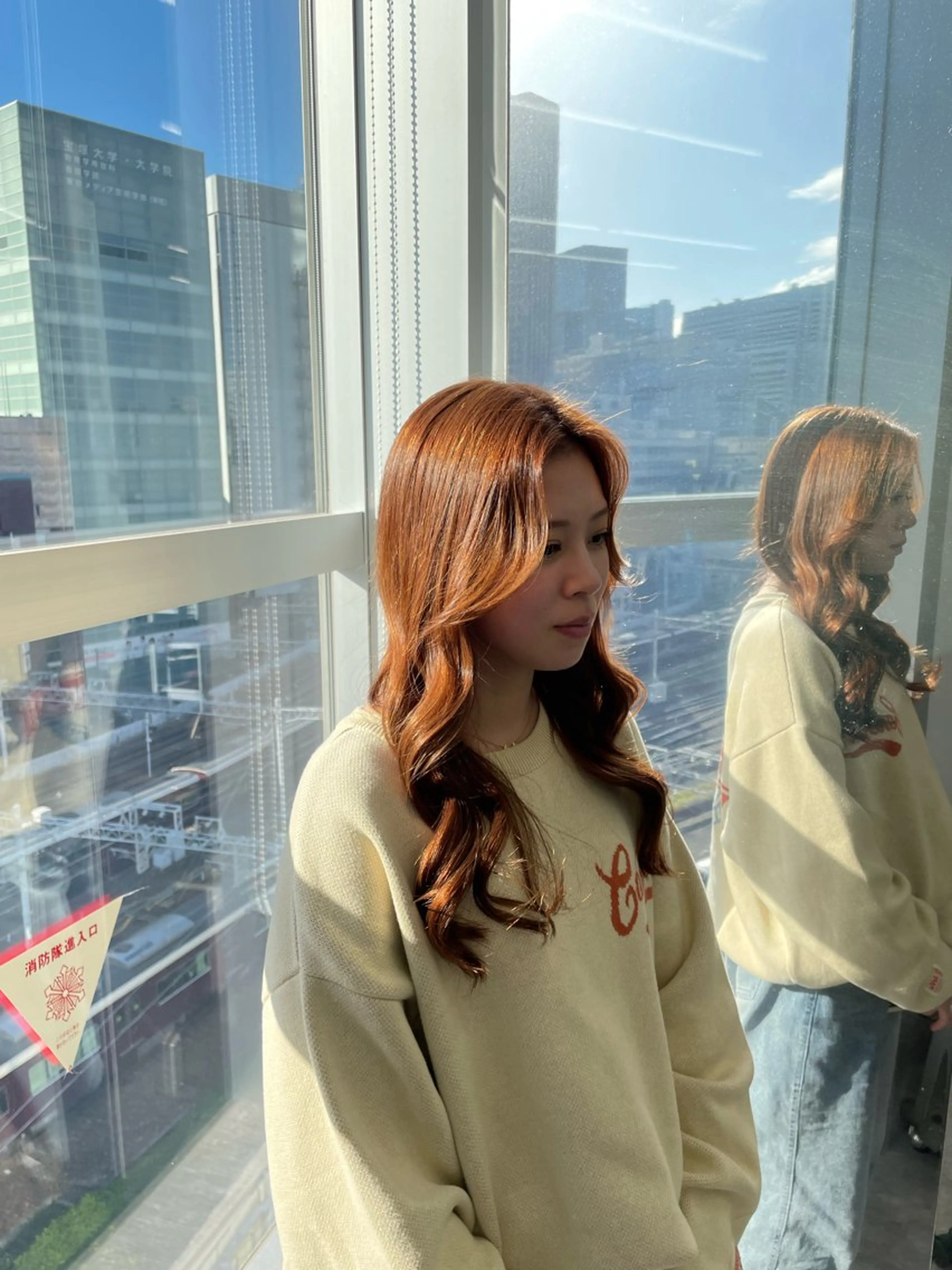 ロング カラー ヘアアレンジ ベージュカラー ブリーチ ブラウンカラー ブラウンベージュ ハイトーンカラー ヘアカラー トリートメント エフェクトブリーチ 神戸 三宮 麟太郎のヘアスタイル