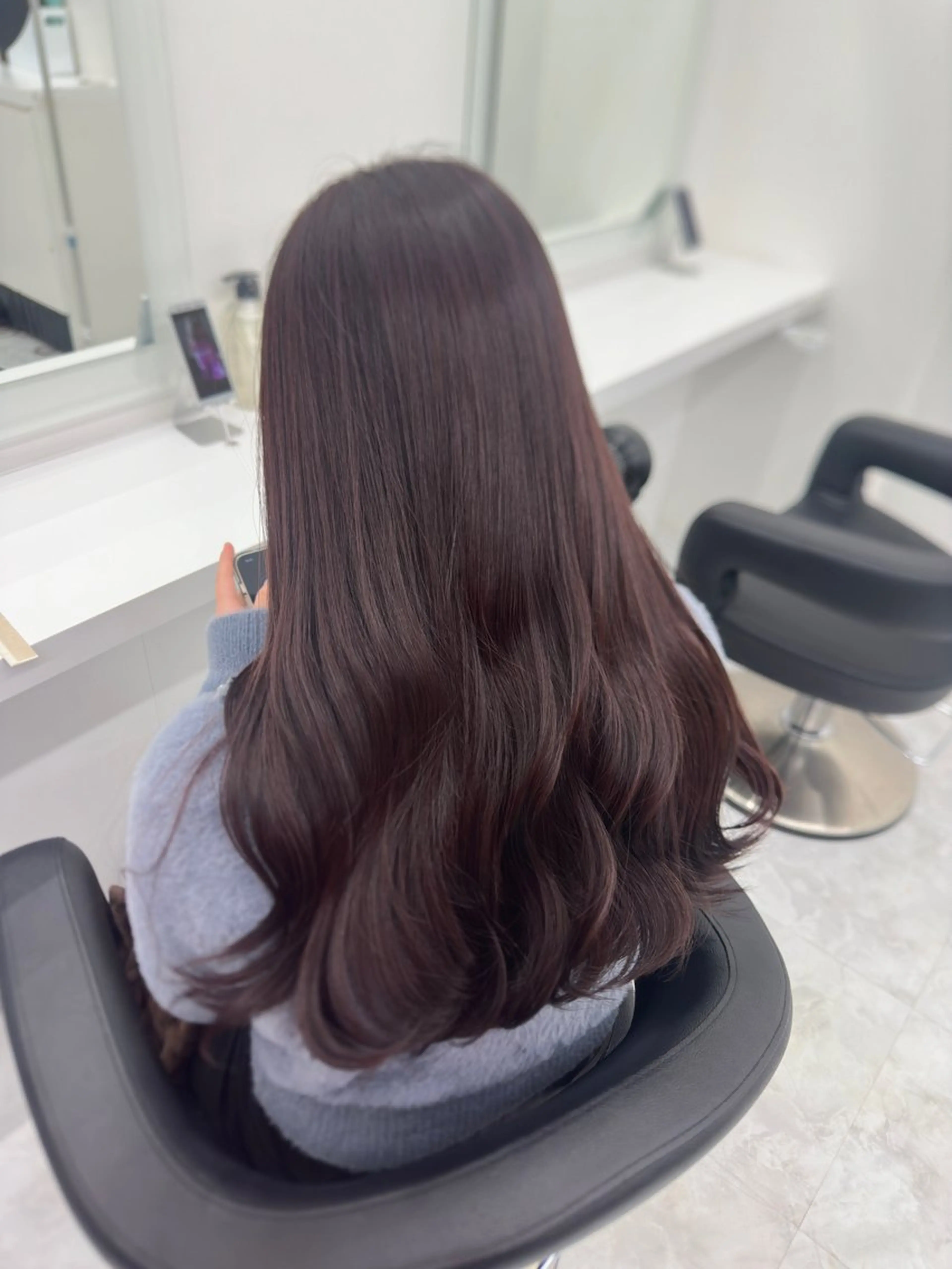 ロング カラー パーマ ヘアアレンジ メンズ キッズ ♥️韓国ヘア レイヤー♥️ゆりのヘアスタイル