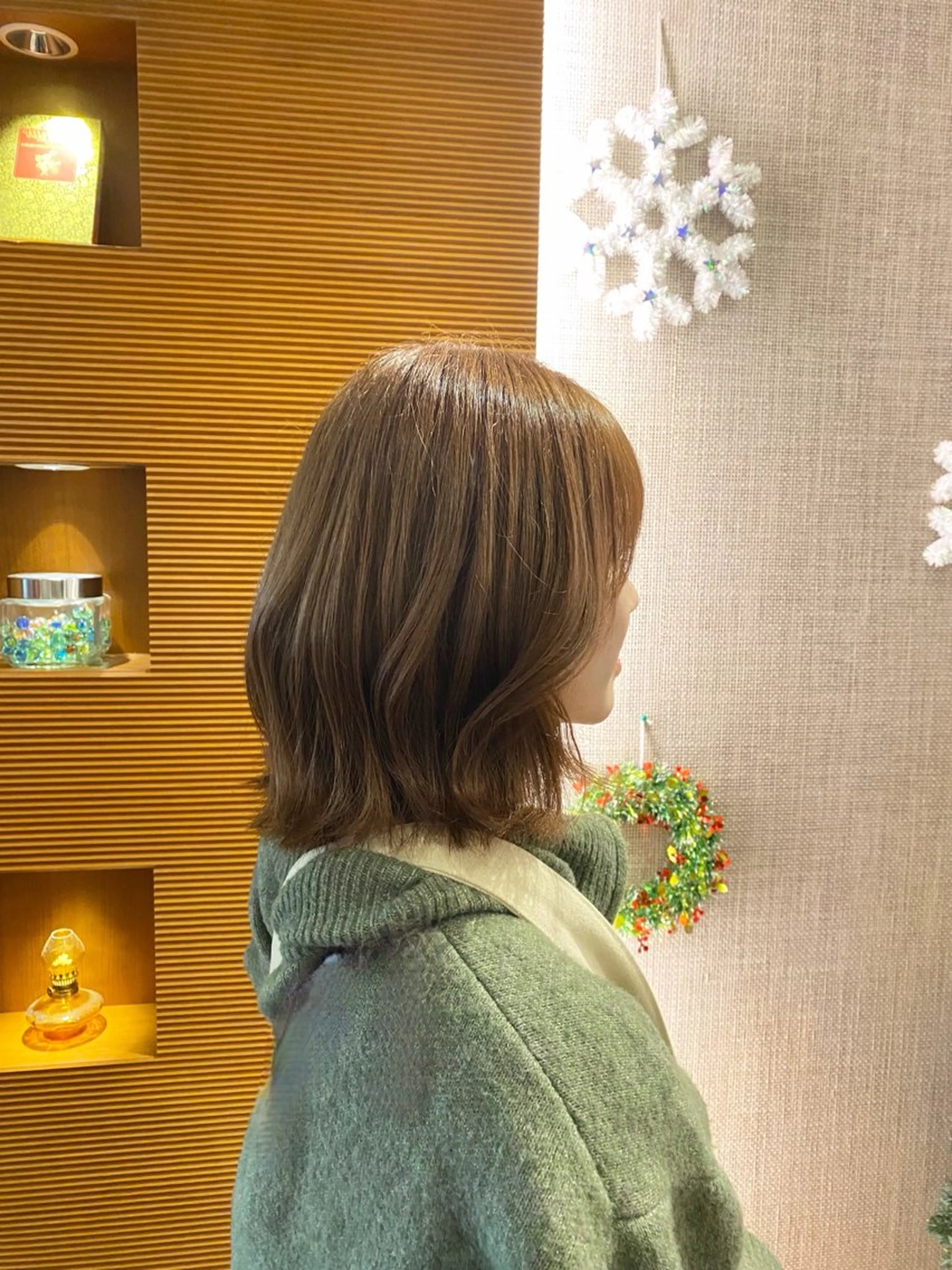 ミディアム カラー ブラウンカラー ヘアカラー Ten Tante the Coiffure所属・宮嶋 果鈴のヘアスタイル