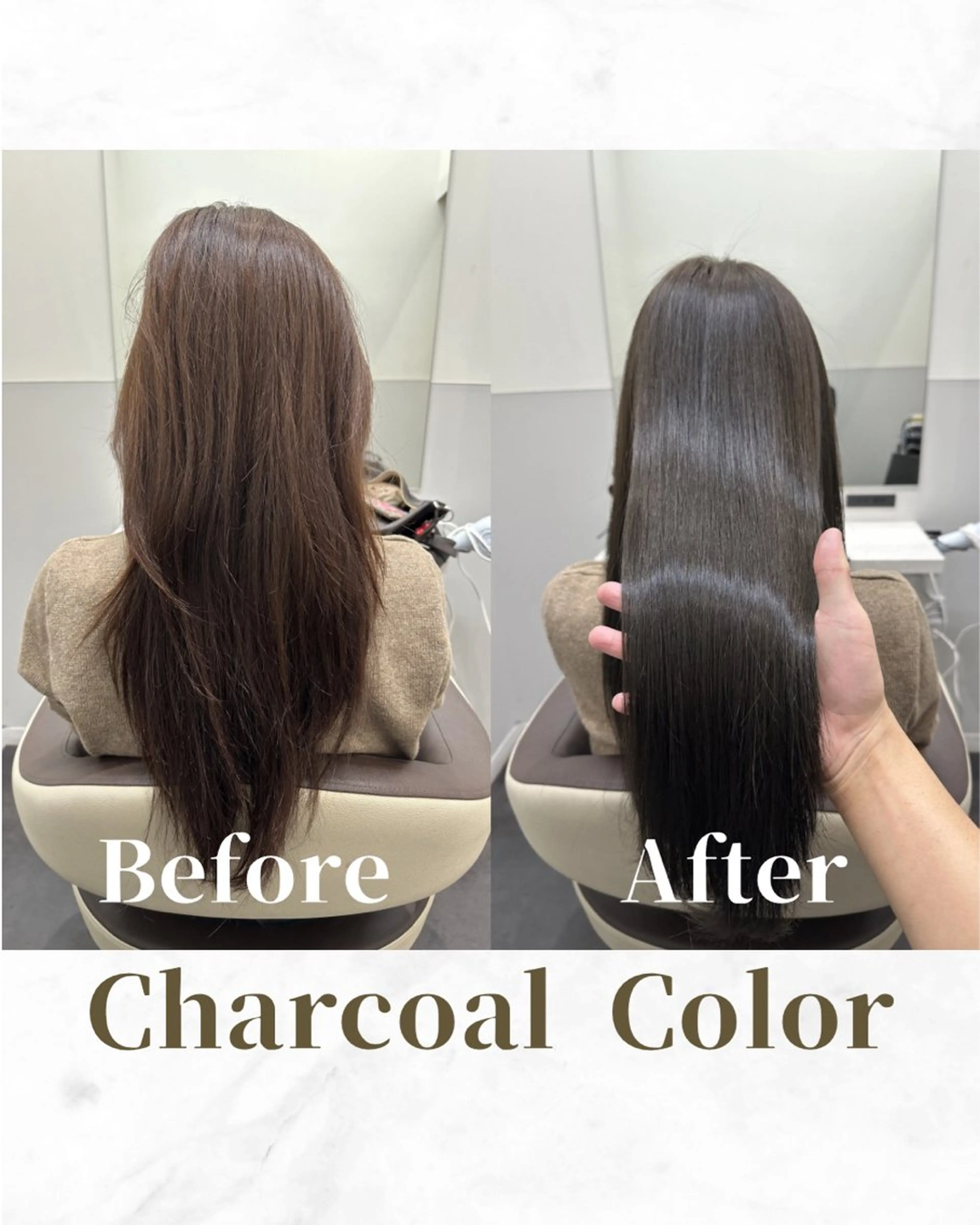 ロング カラー ブラウンカラー 透明感カラー 髪質改善 トリートメント カット ヘアカラー トリートメント 【美髪矯正 /髪質改善】RINのヘアスタイル