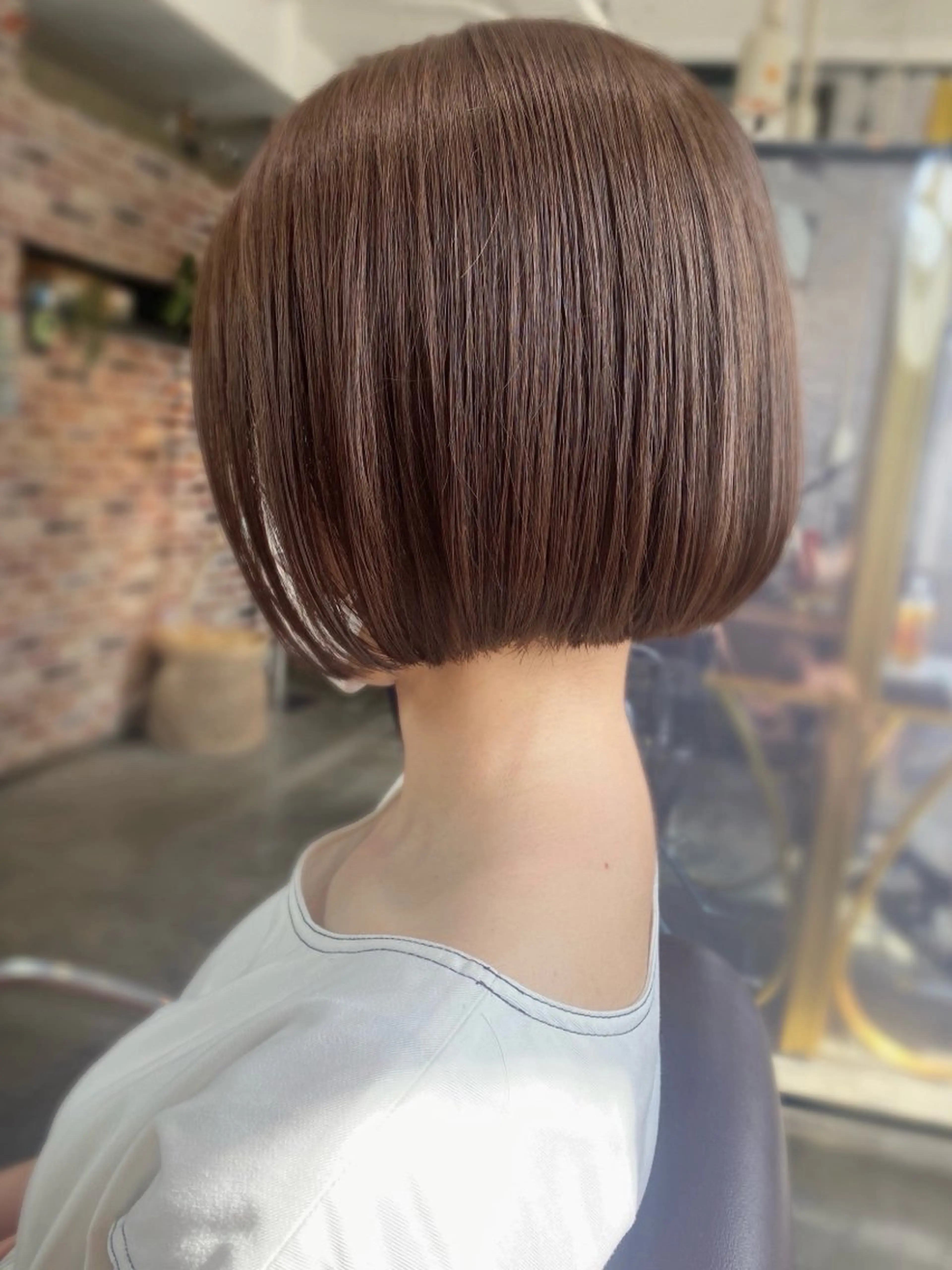 ショート カット 縮毛矯正／レイヤー／ 🌼mizukiのヘアスタイル