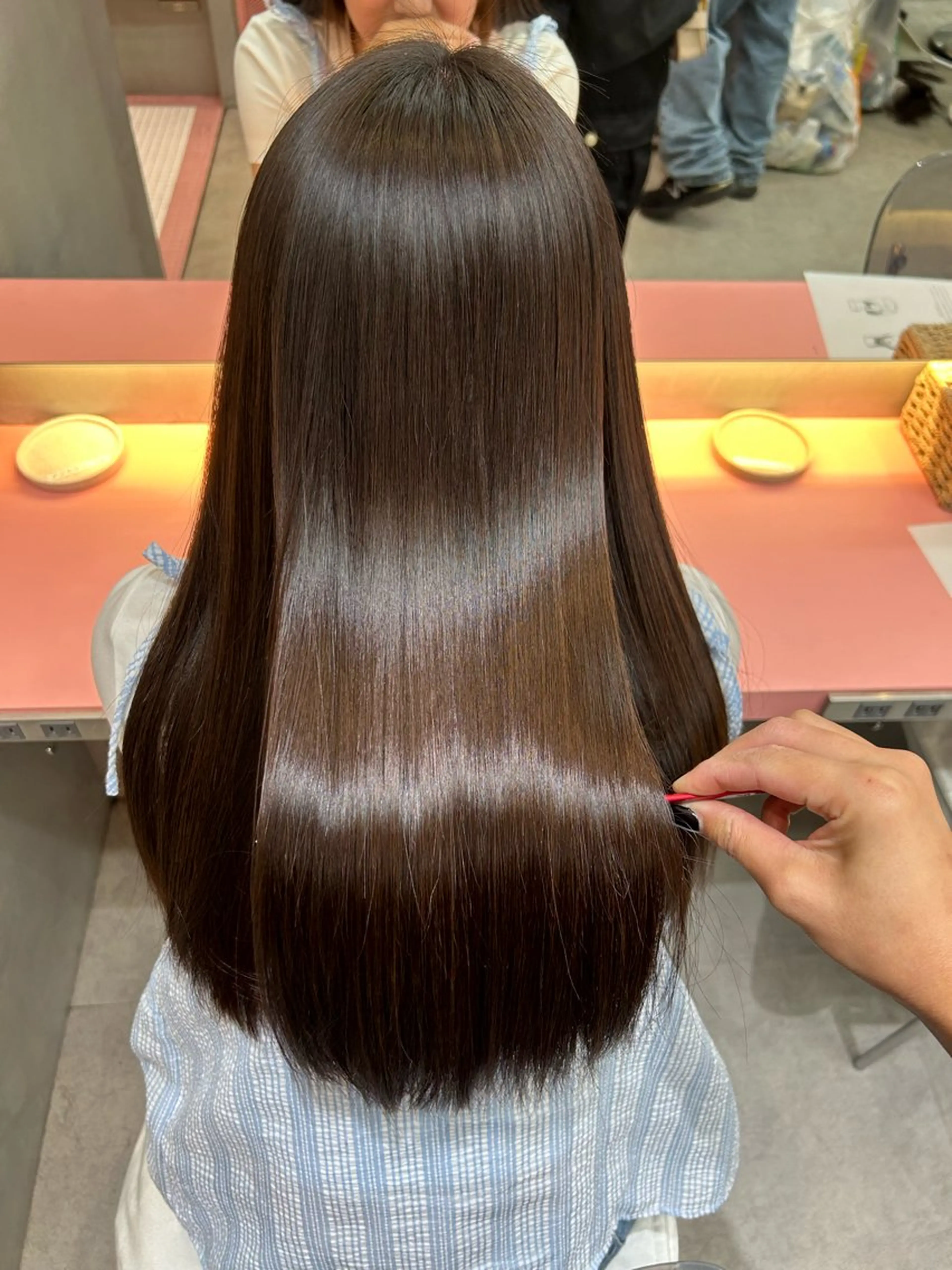 【髪質改善カラー】カット✂️＋｢ノンダメージ｣イノアカラー🌈＋ケラスターゼカクテルトリートメント✨️の写真