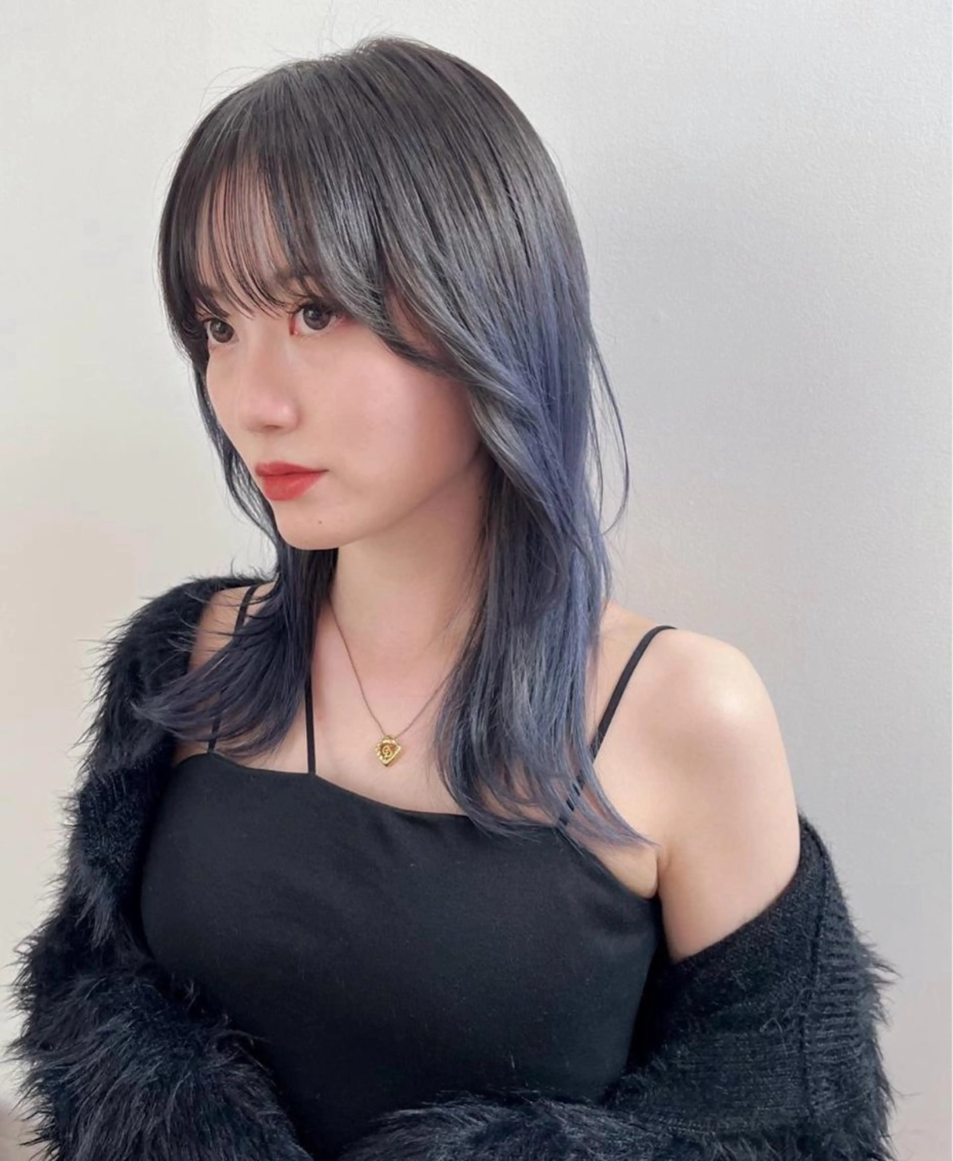 セミロング カラー 韓国ヘア／艶髪／レイ イヤー /ayumuのヘアスタイル