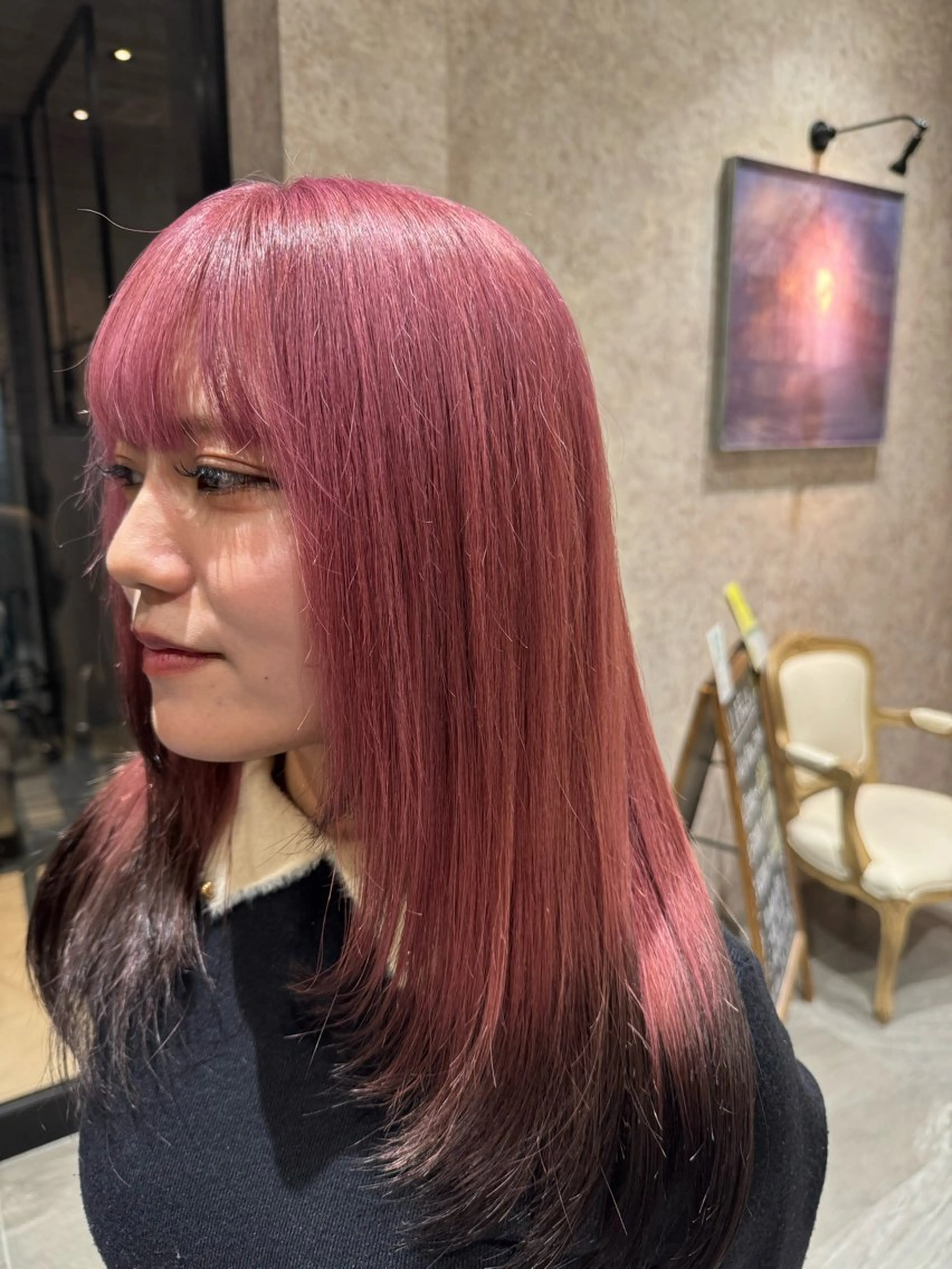 セミロング ヘアカラー 村松　和磨/ケアブ リーチ/メンズパーマのヘアスタイル