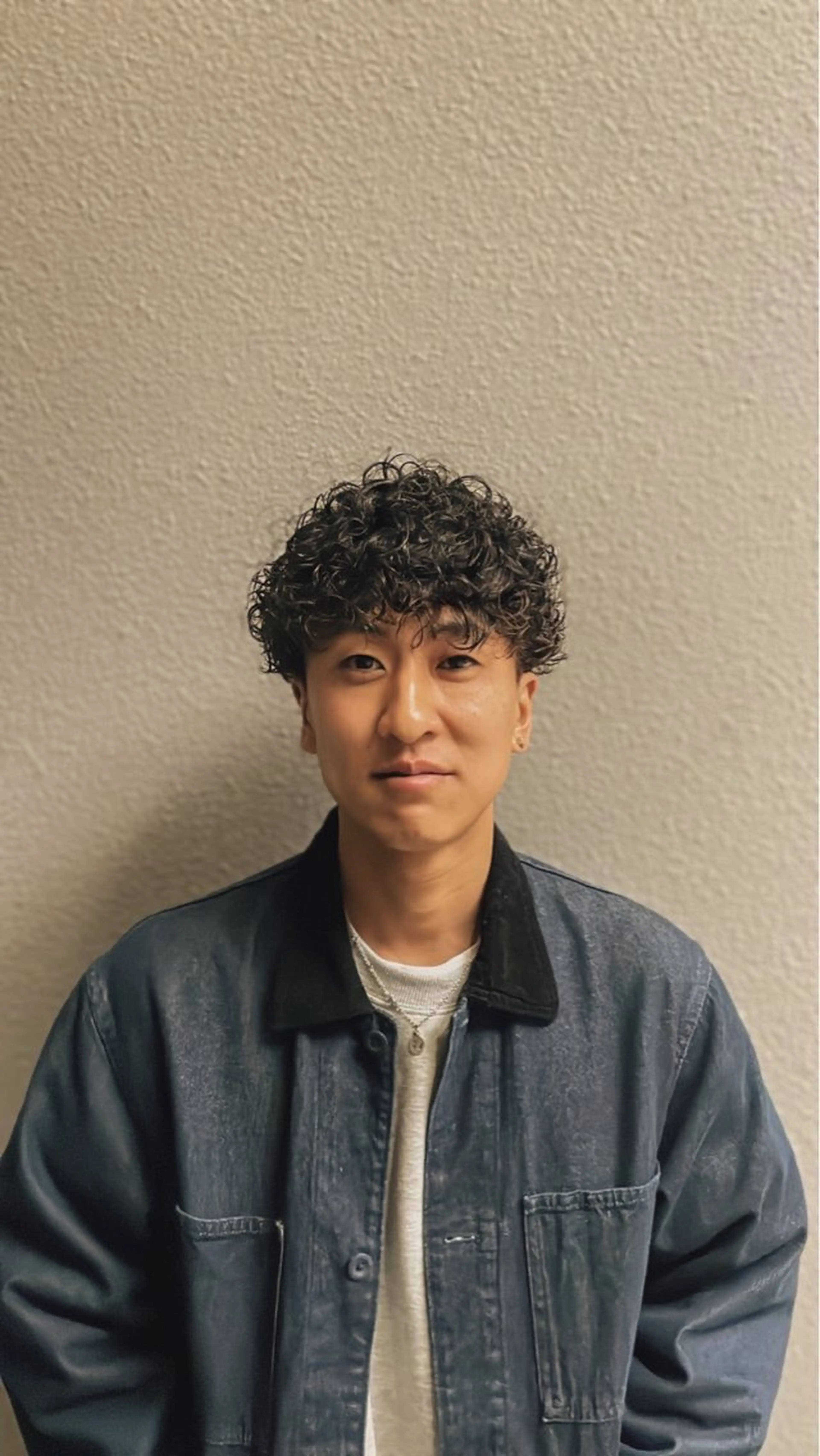 ミディアム パーマ grow hair works tokyo所属・葛西/barber/ 相山琉磨のヘアスタイル