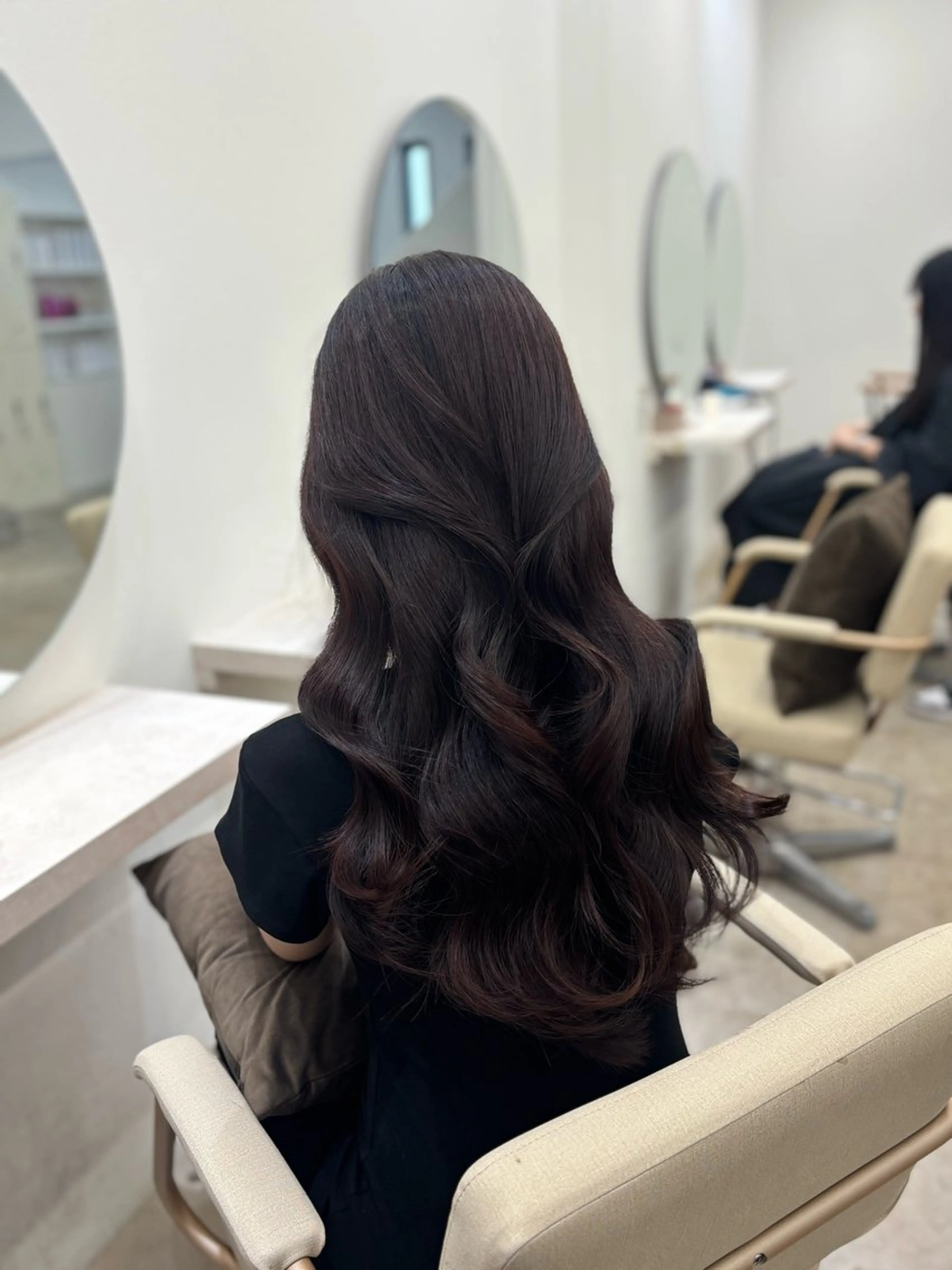 ロング カット ヘアカラー トリートメント 梅田髪質改善 韓国カット/星野綾哉のヘアスタイル