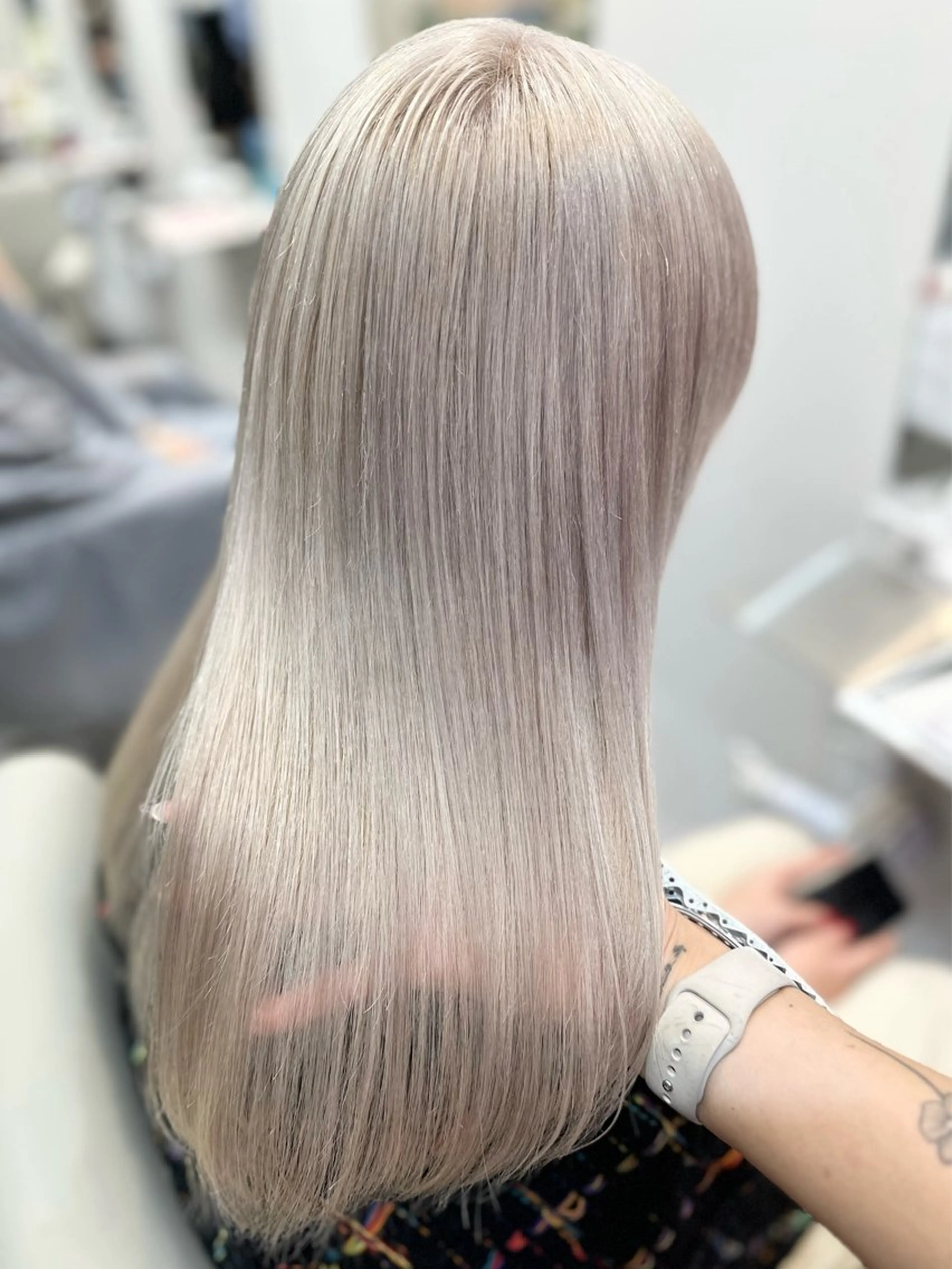 カラー 艶盛れ透明感カラー/ kanna🖤のヘアスタイル