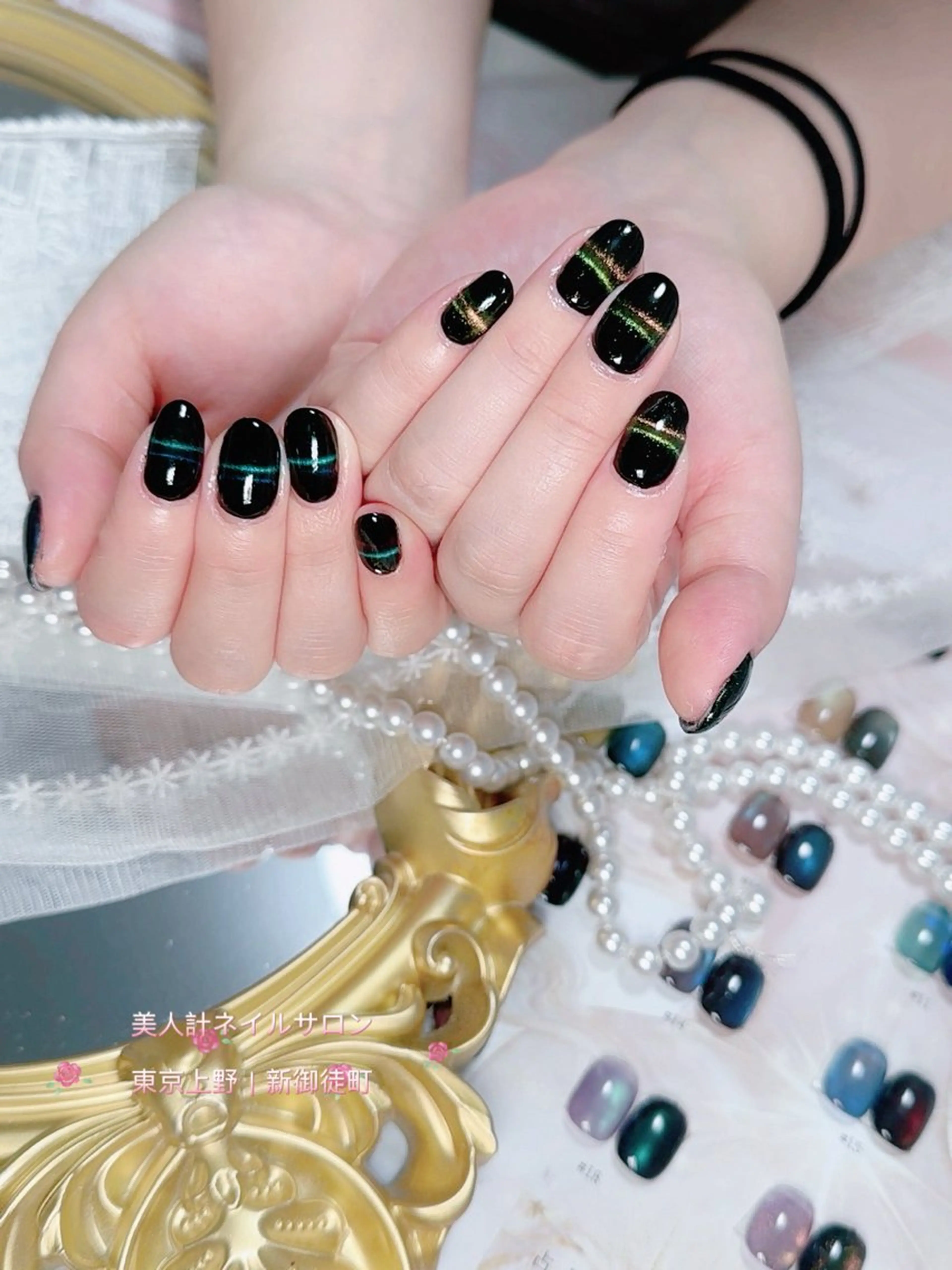 ネイル マグネットネイル ハンドネイル 美人計ネイルサロン所属・中山 美月のネイルデザイン
