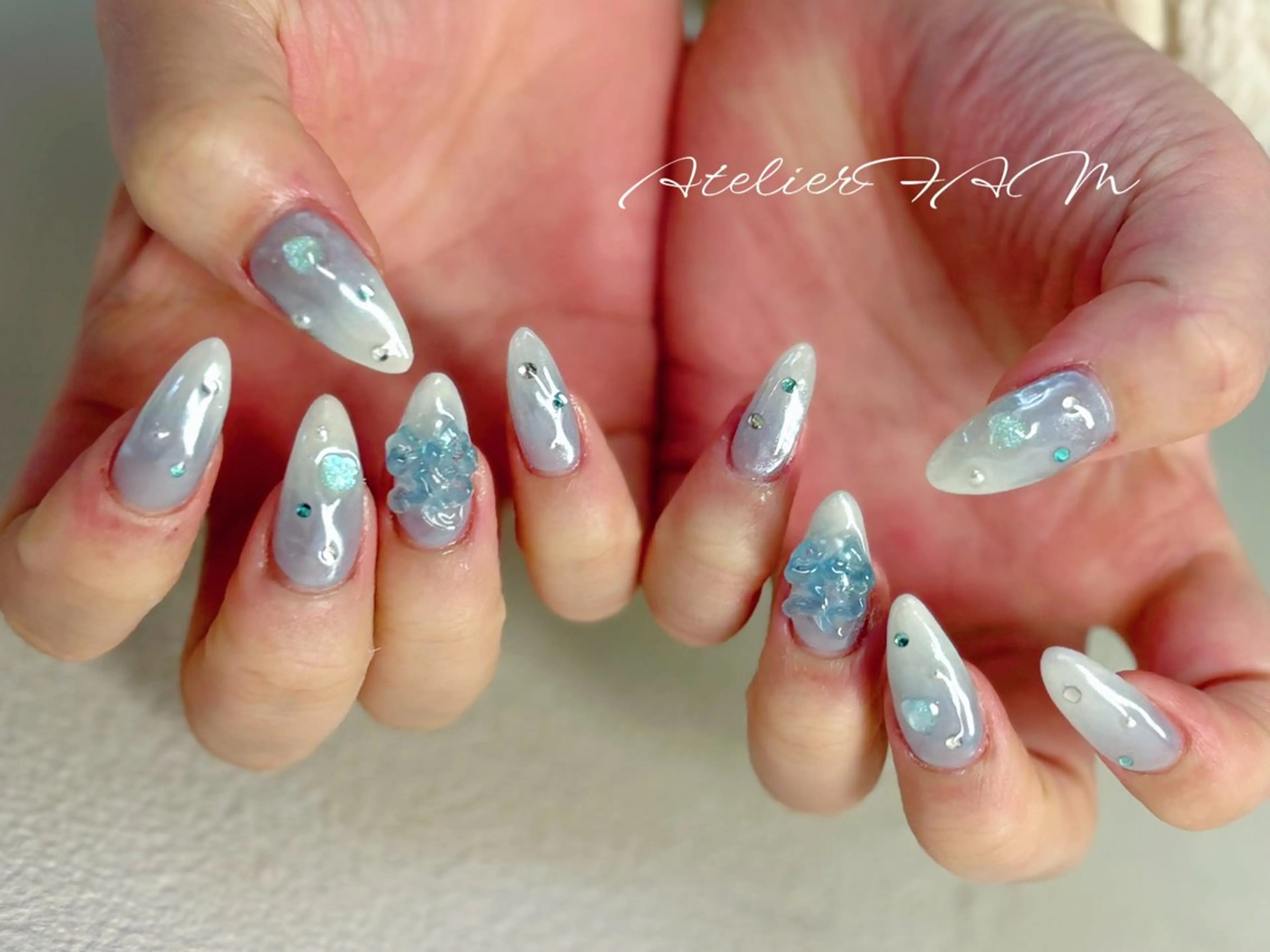 ネイル ハンドネイル nail&eyelashsalon atelier fam上本町店所属・アトリエ FAMのネイルデザイン