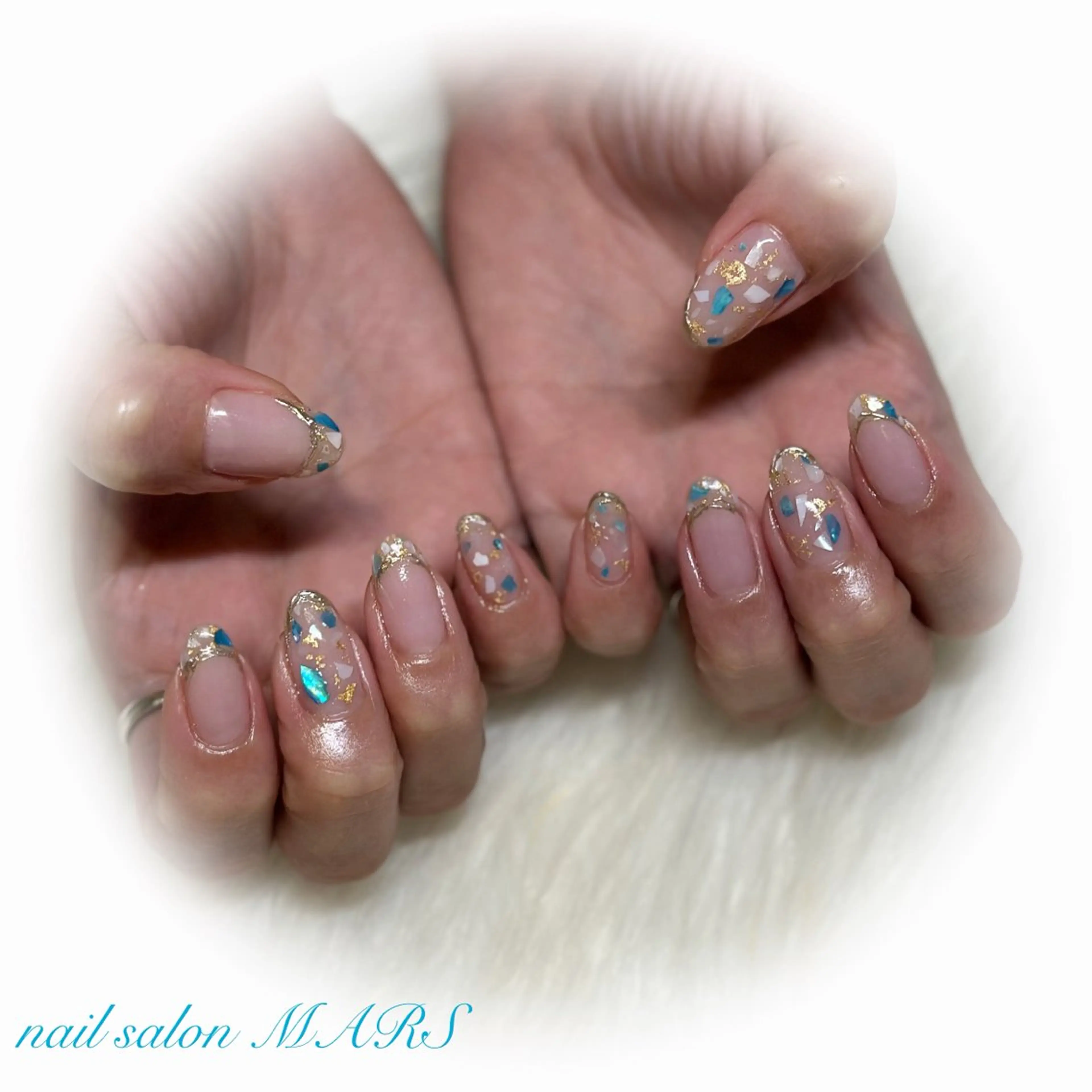 ネイル フレンチネイル 夏ネイル nail salon MARSのネイルデザイン