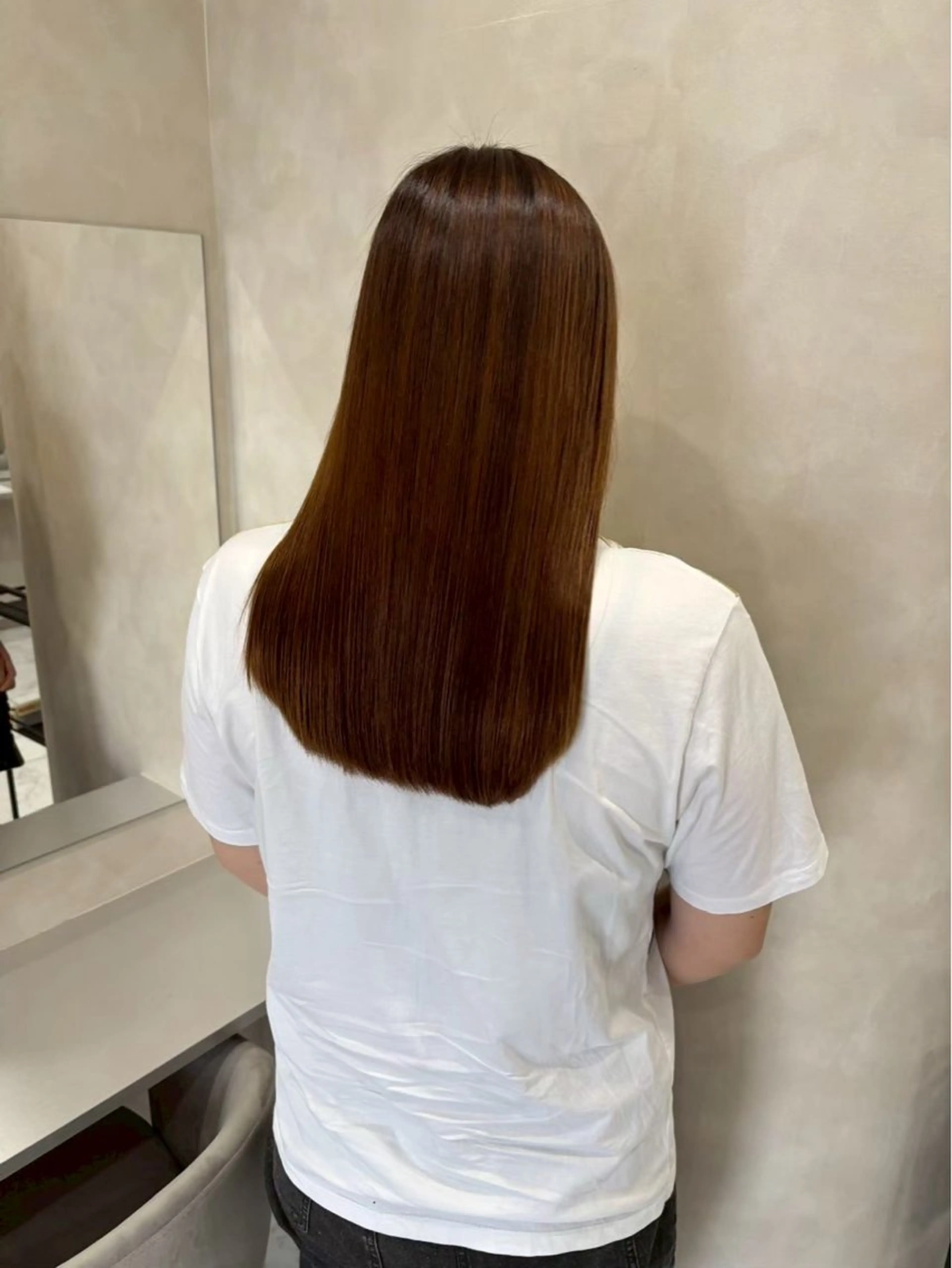 ロング カット ヘアカラー 縮毛矯正 king highlight&extensions梅田所属・髪質改善/似合わ せ/ダブルカラー盛田のヘアスタイル