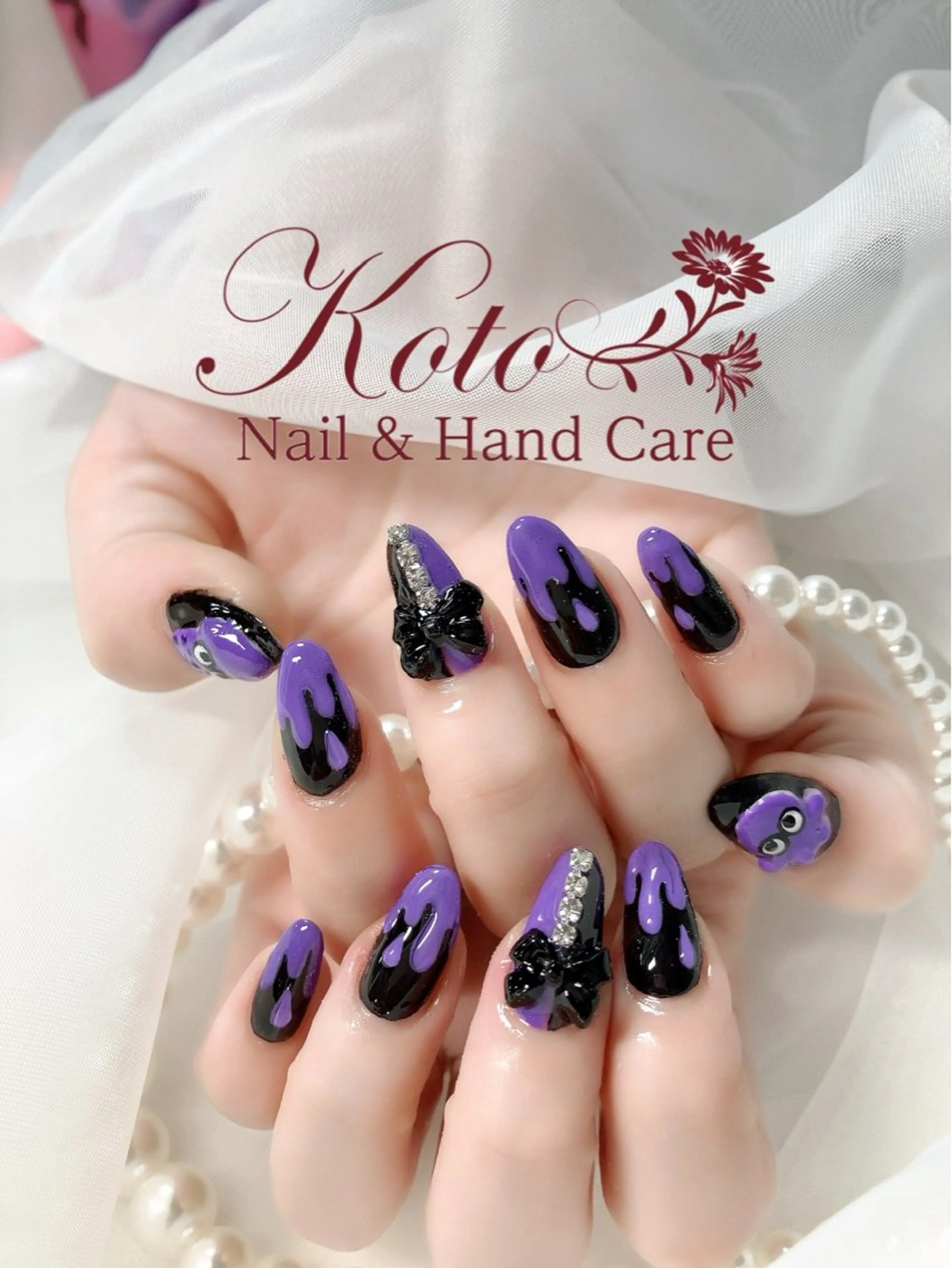 ネイル 長さ出し ジェルネイル 持ち込み ニュアンスネイル 赤色 ハンドネイル Nail Salon KOTOのネイルデザイン