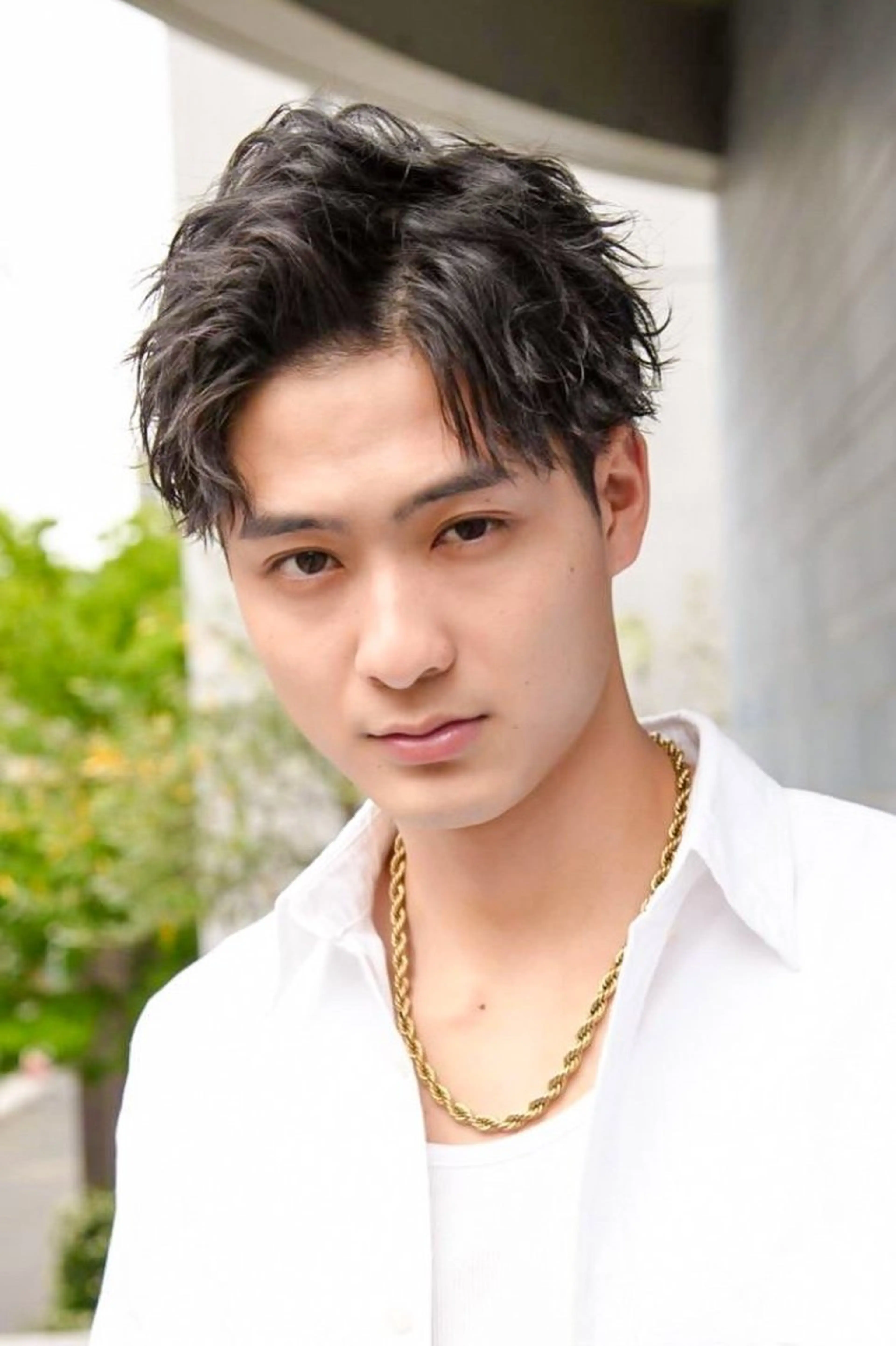 ショート パーマ メンズ 顔周りカット カット トリートメント シースルーマッシュ/ メンズ/KYOHEIのヘアスタイル