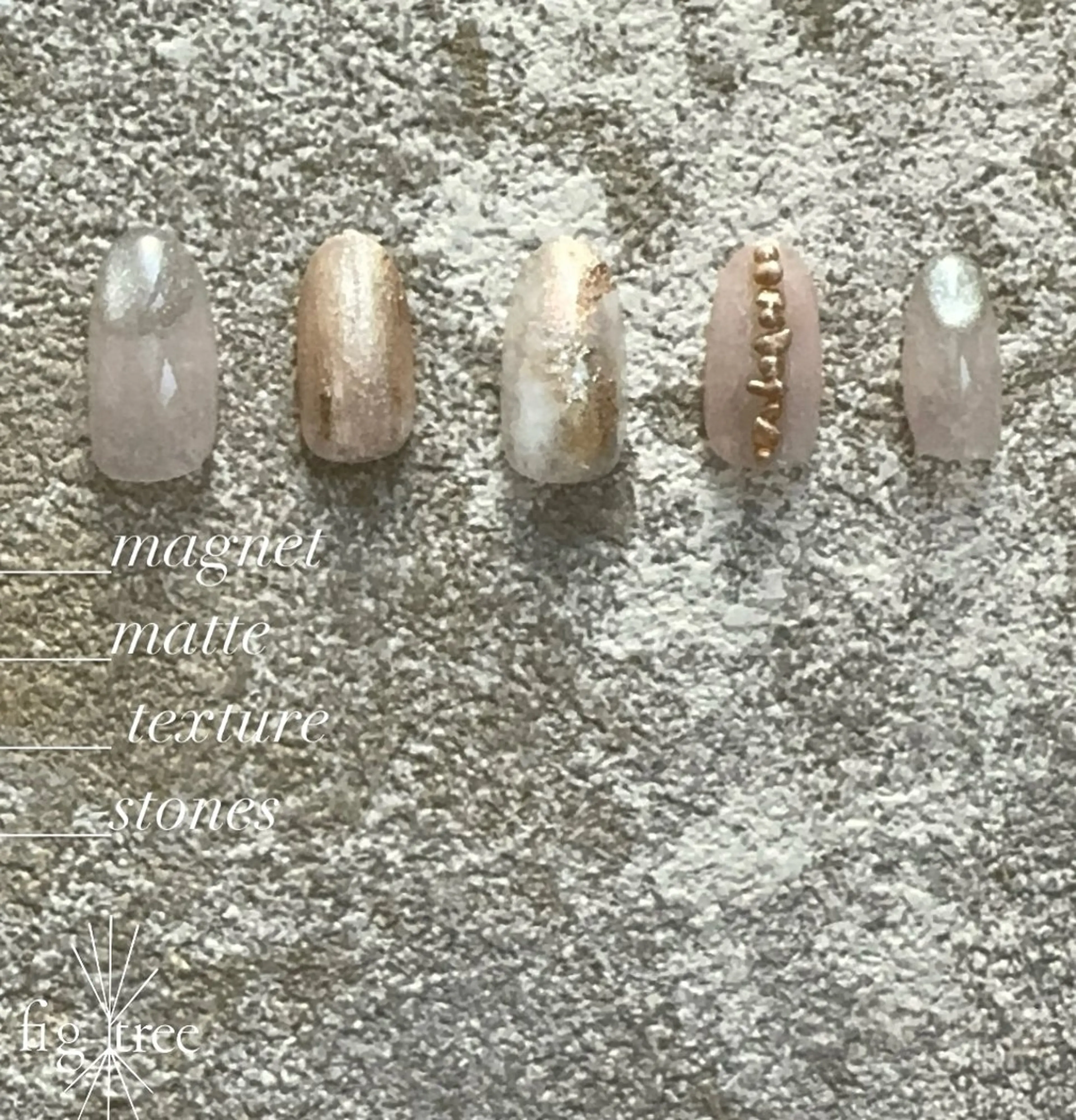 ネイル ニュアンスネイル fig tree所属・fig  tree 地爪育成モニターのネイルデザイン