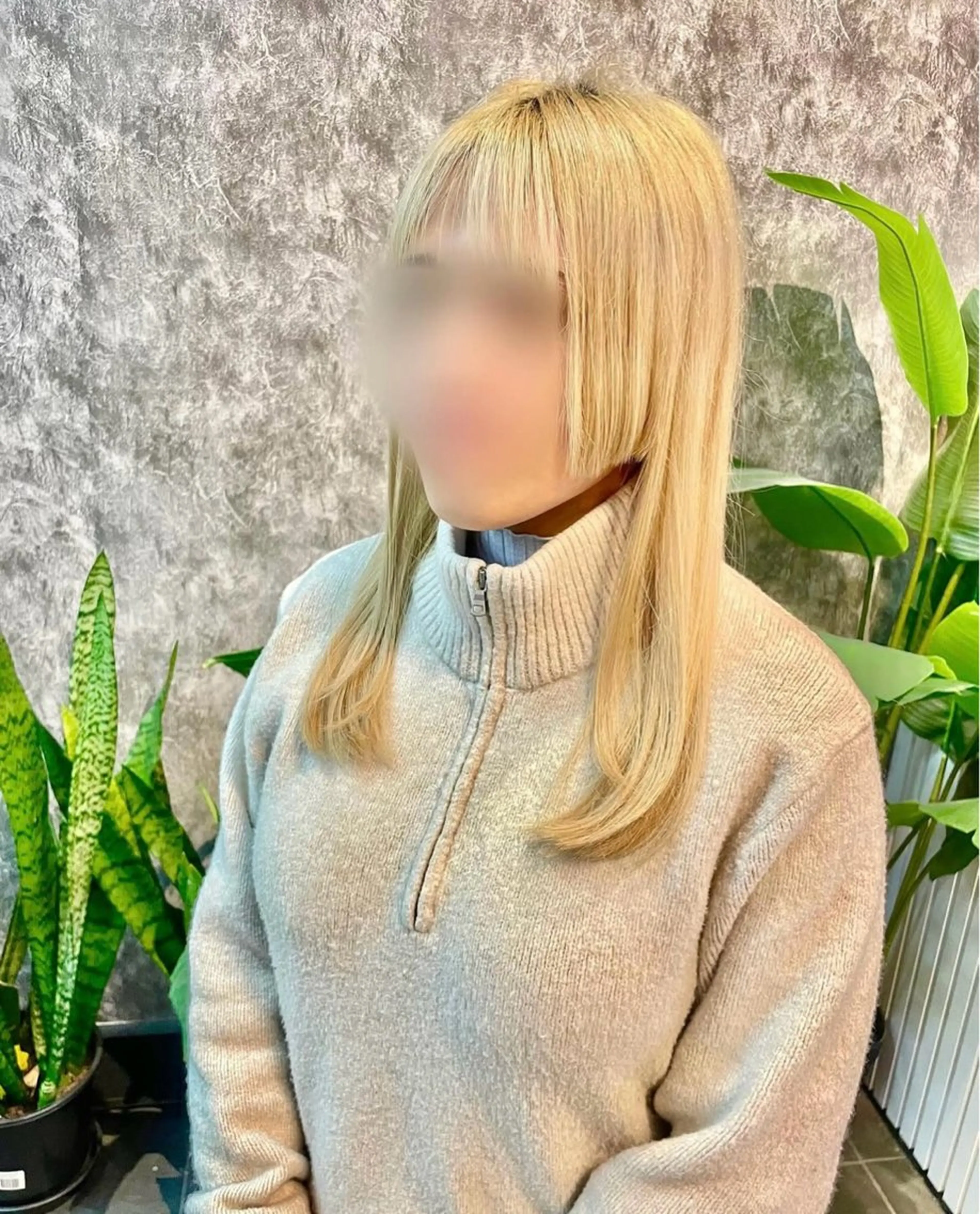 超ケアブリーチ全体✨+ 透明感カラー +カット+2Stepトリートメント/ケア剤をしっかり使っていきます！💐の写真