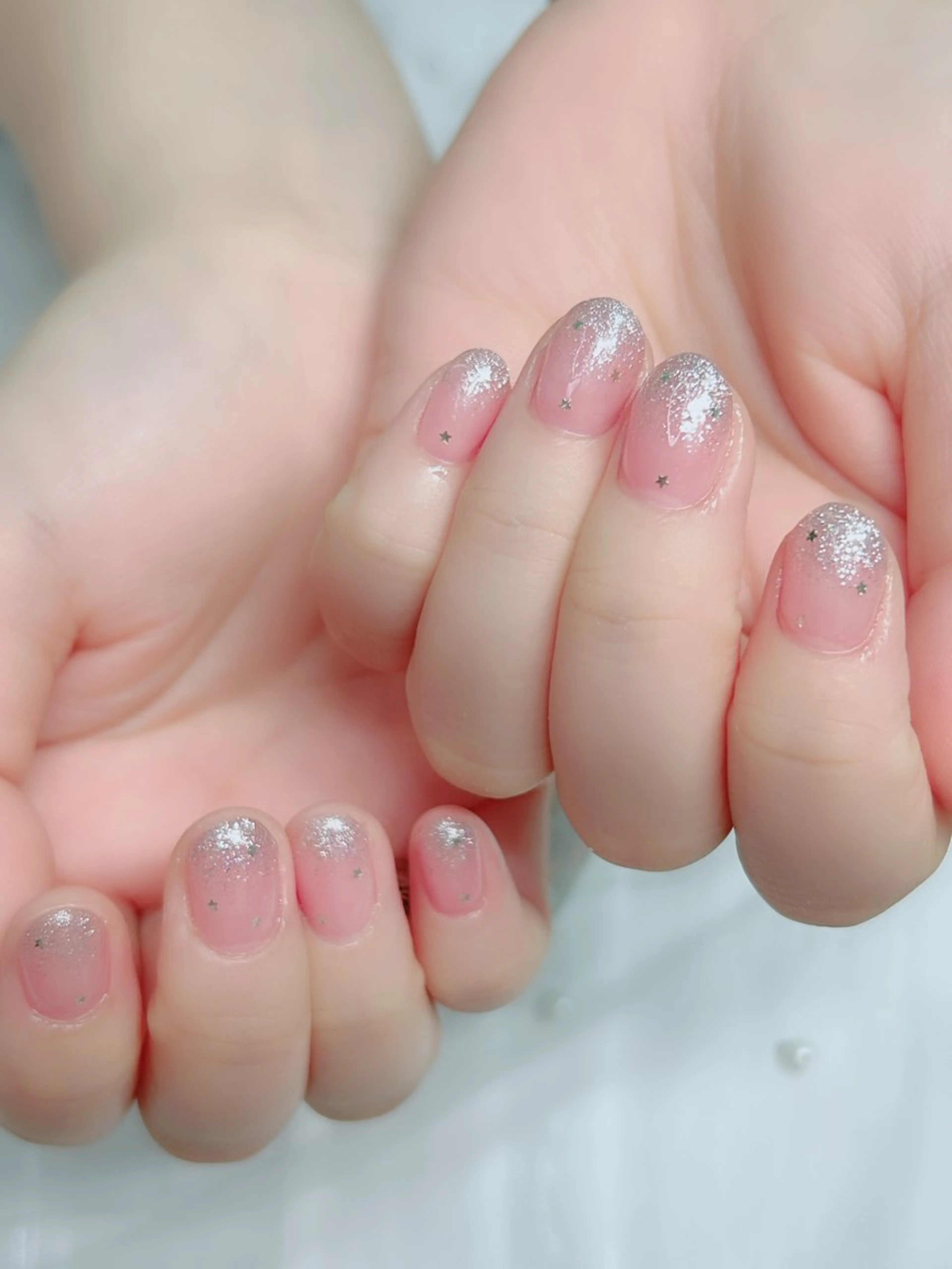ネイル アートネイル フレンチネイル ジェルネイル グラデーション マグネットネイル ハンドネイル Cute Tips nailのネイルデザイン