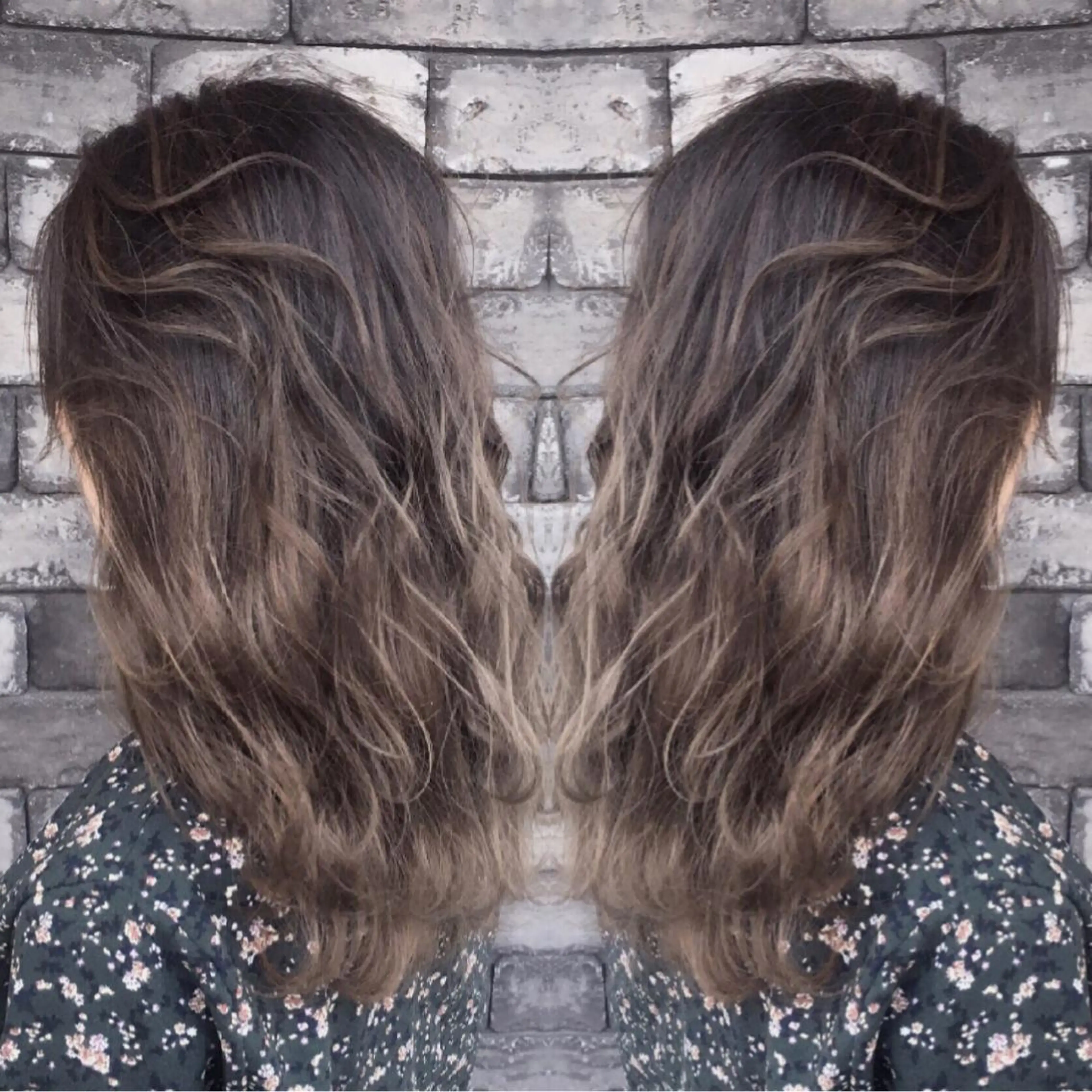 セミロング 外国人風カラー レイヤーカット ヘアカラー トリートメント ヘアセット ❤️千葉県代表❤️ 店長❤️柿本翔一朗のヘアスタイル