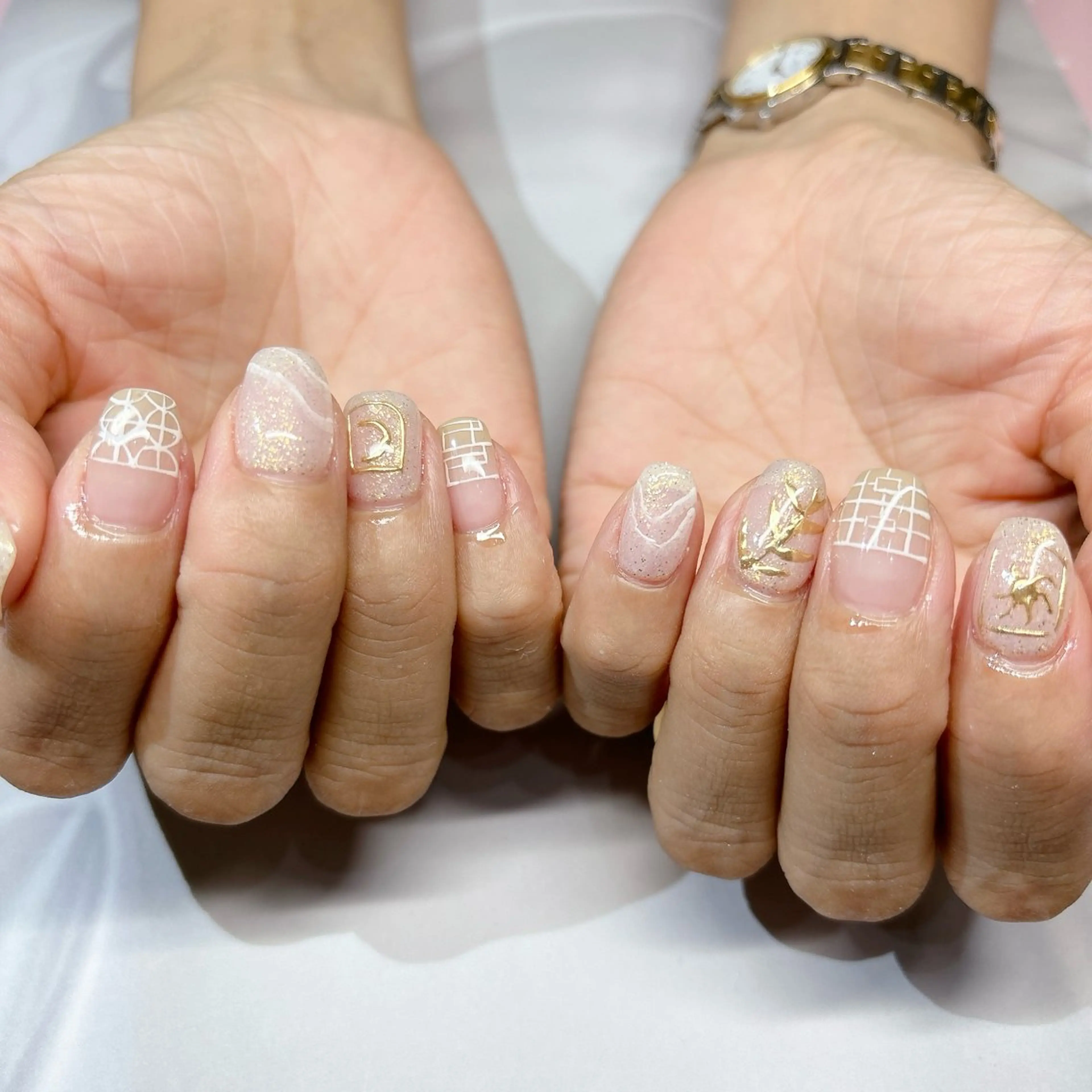 ネイル クレアトゥール華所属・クレアトゥール華 西村のネイルデザイン