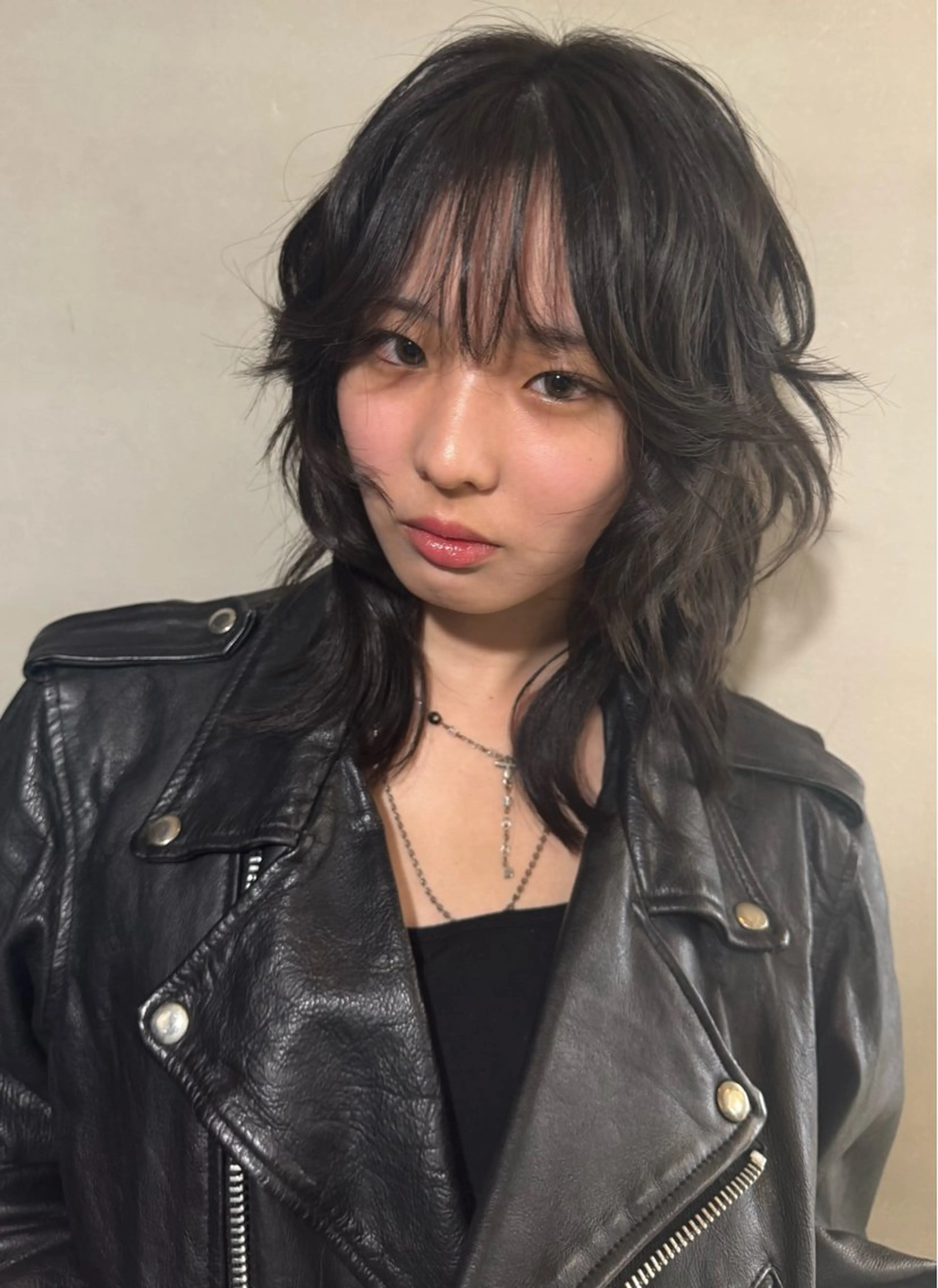 ミディアム パーマ パーマ 韓国ヘア/ハイトーン RYUSEIのヘアスタイル