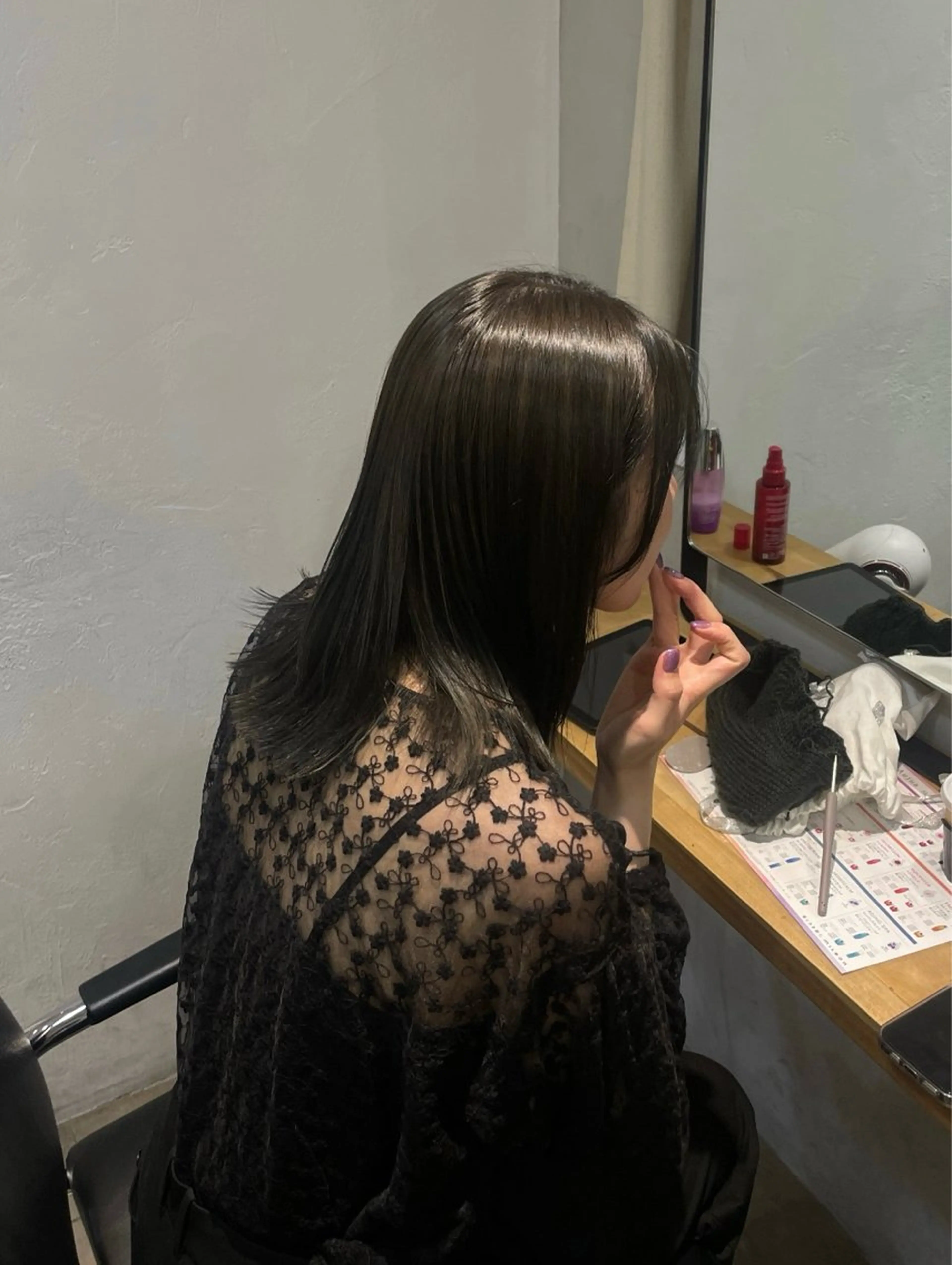 カラー ヘアカラー トリートメント とば みゆうのヘアスタイル