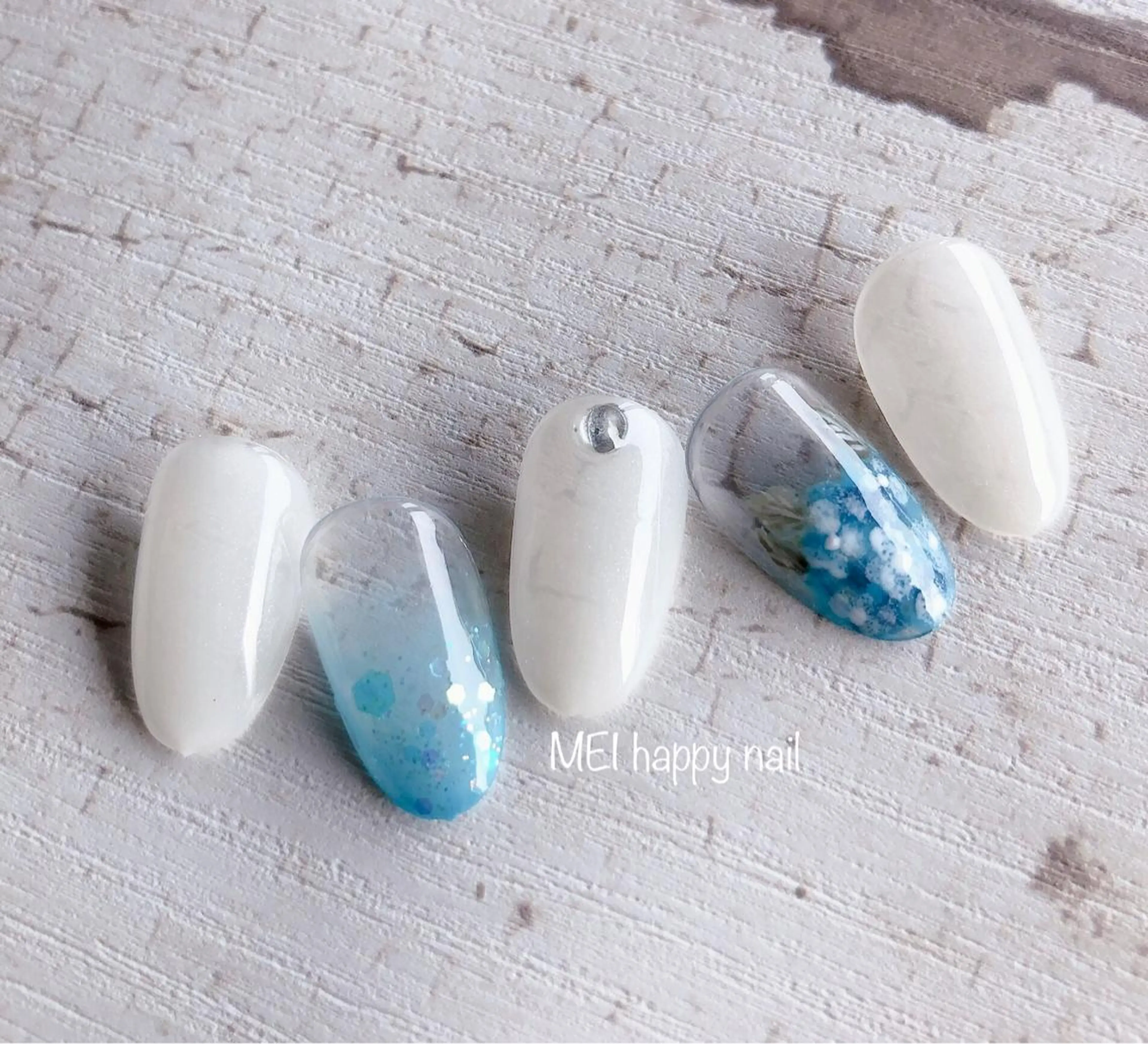 ネイル 北浦和 自爪育成ケアのネイルデザイン