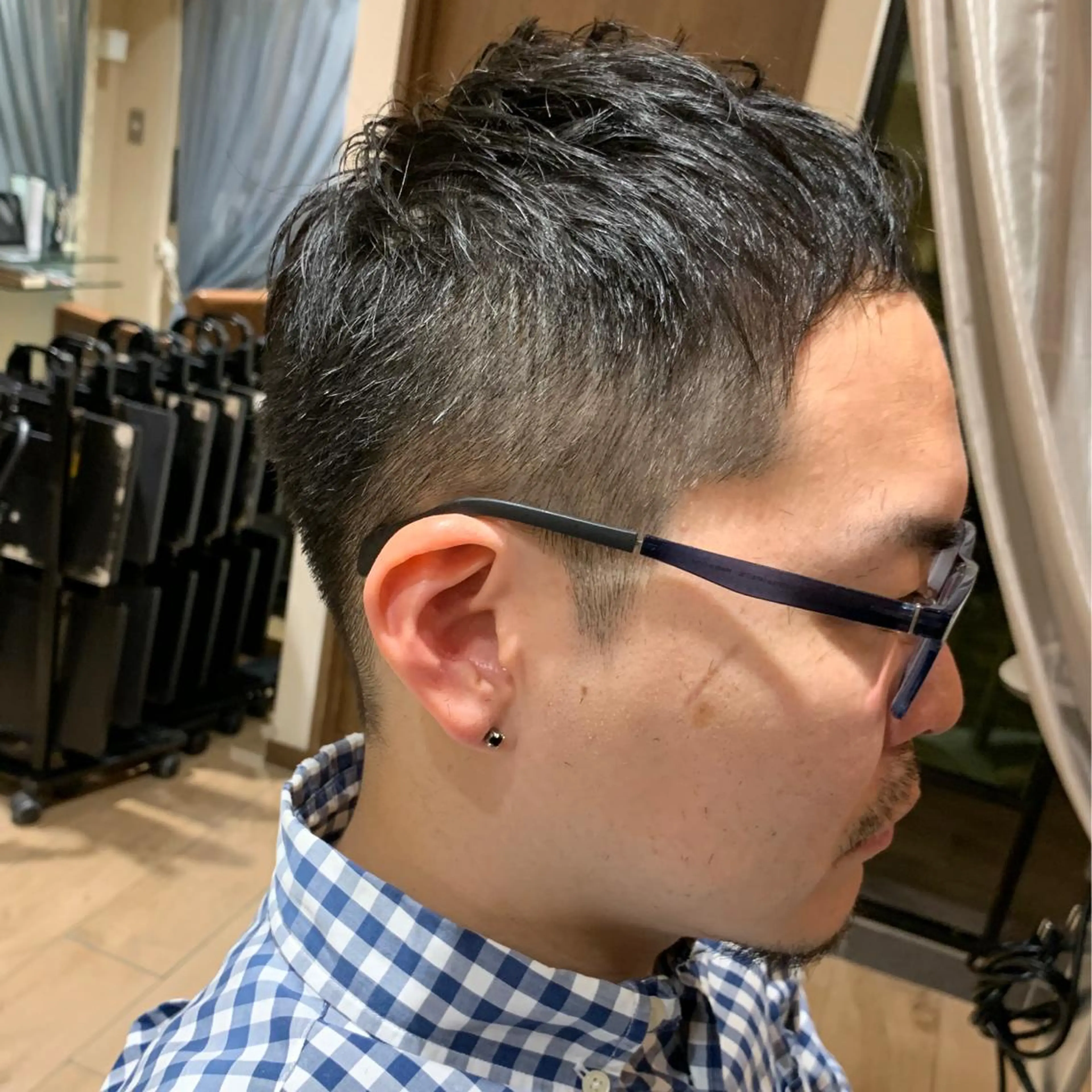 ショート パーマ メンズ 當間 大知のヘアスタイル