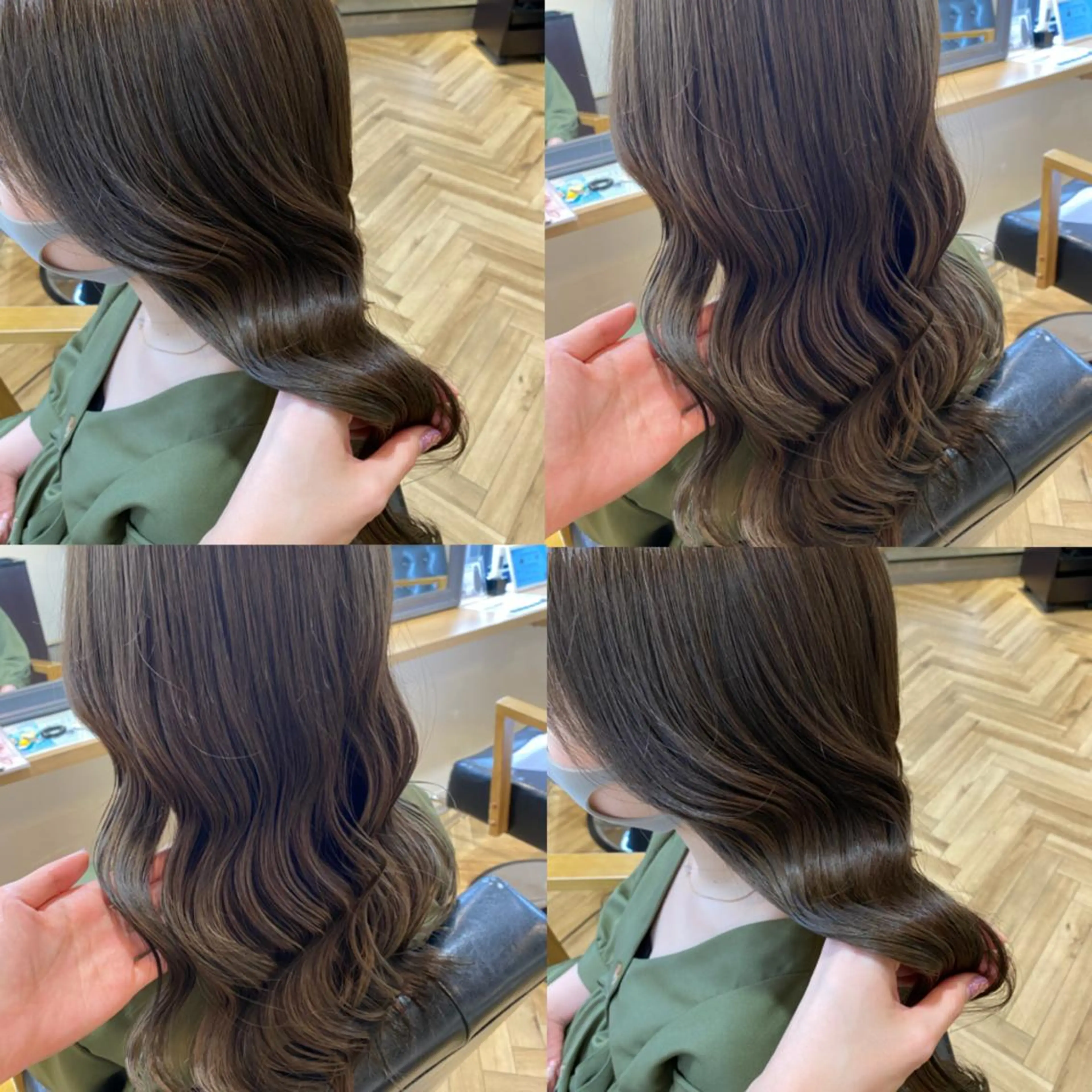 ロング カラー 艶カラー/韓国顔周り 🎀mamiのヘアスタイル