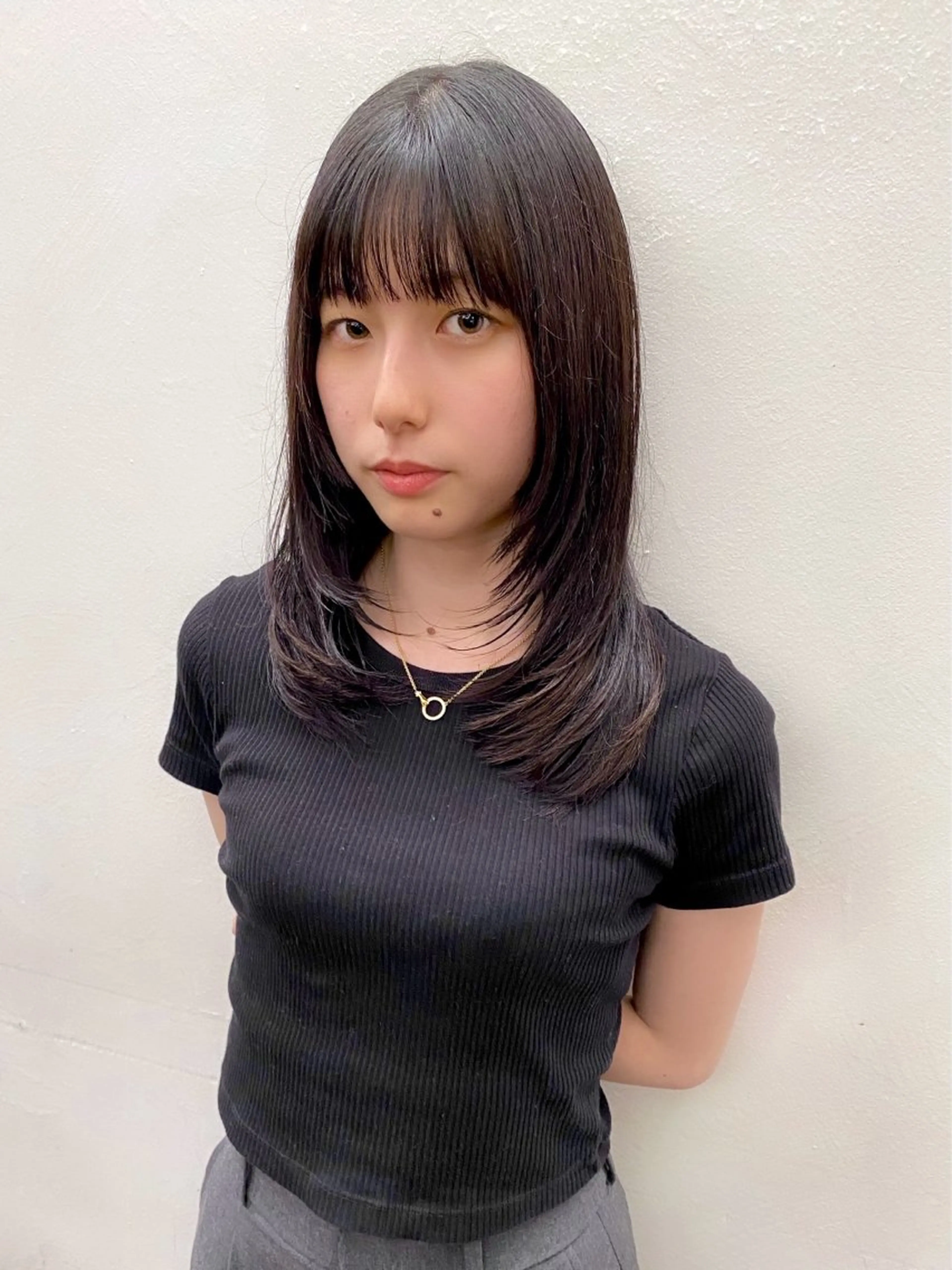 ミディアム カラー カット ヘアカラー トリートメント Paddle所属・似合わせレイヤー/ レイヤーパーマ/高倉のヘアスタイル